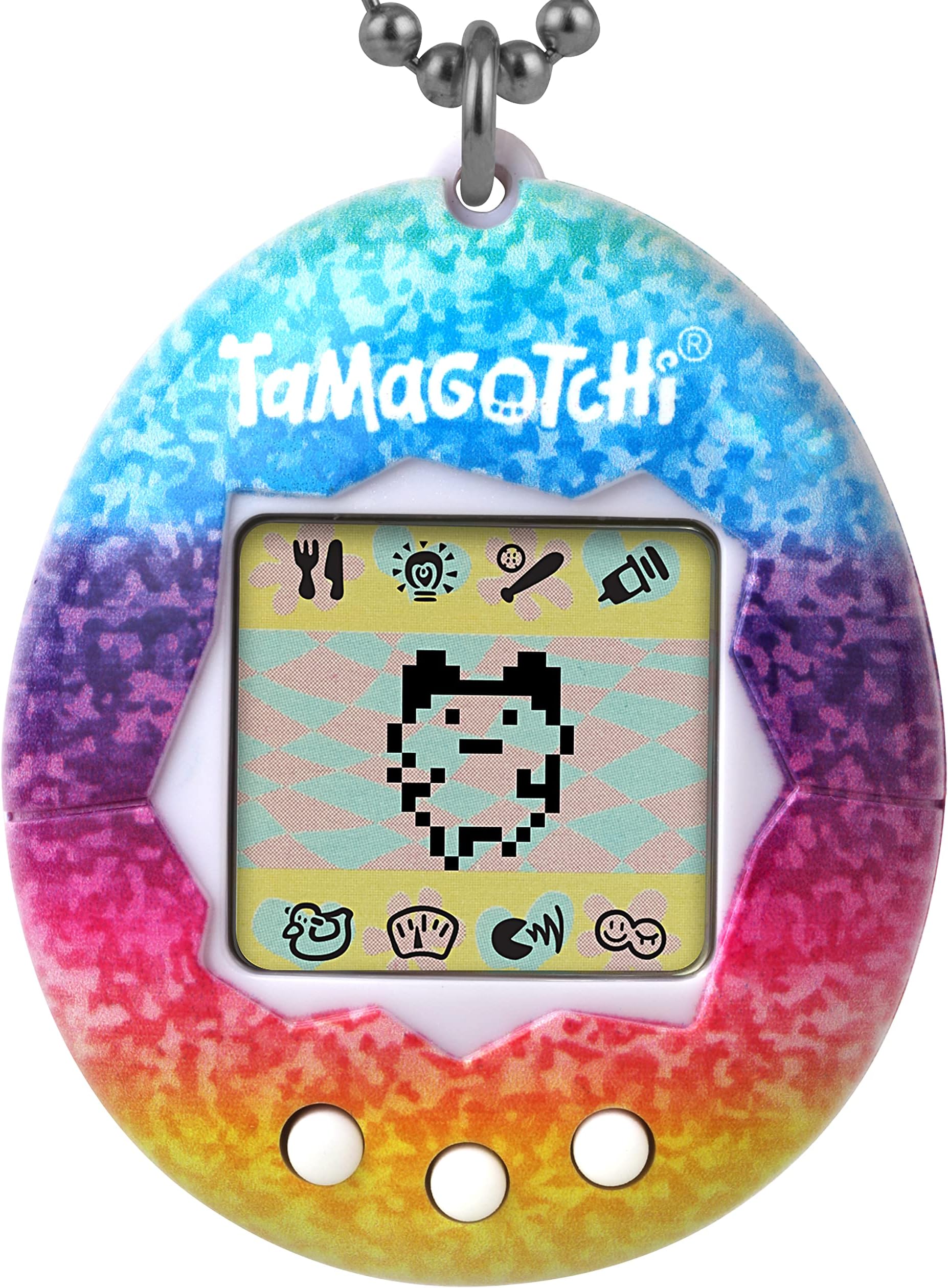Original Rainbow (Updated Logo) - Electronic Pet Game - Virtual Pet - White, Rainbow - Handheld - Battery Powered