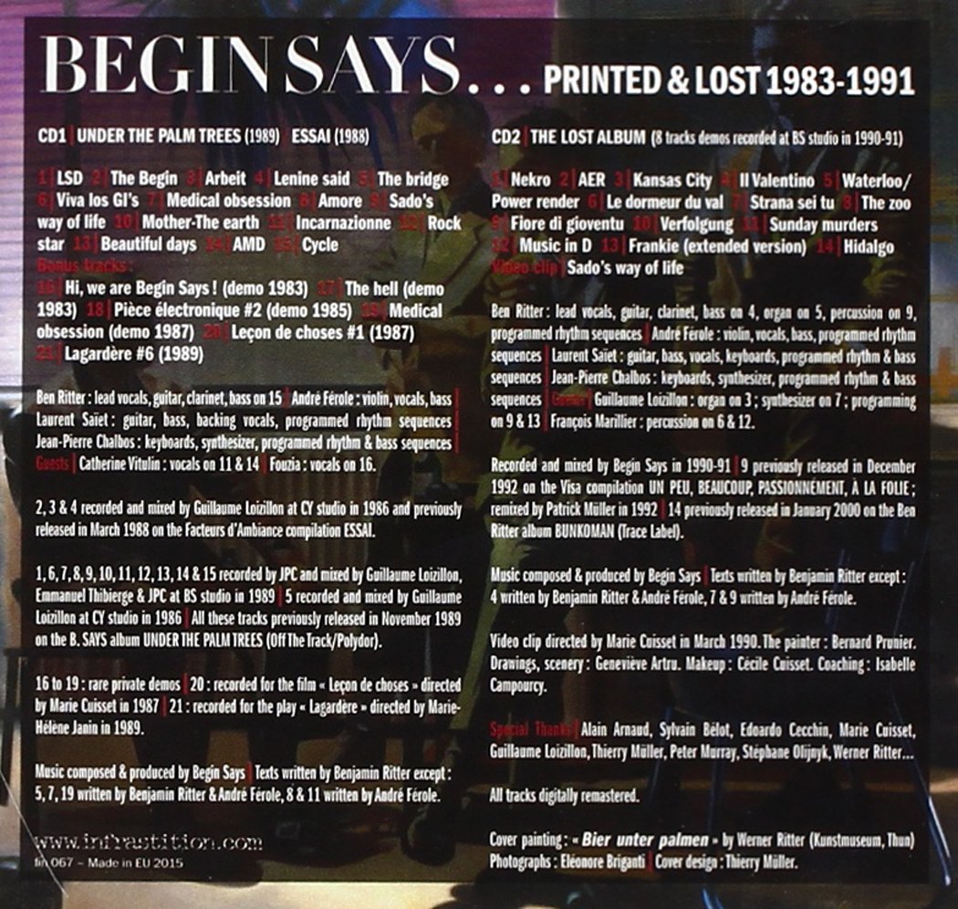 PRINTED & LOST 1983-1991