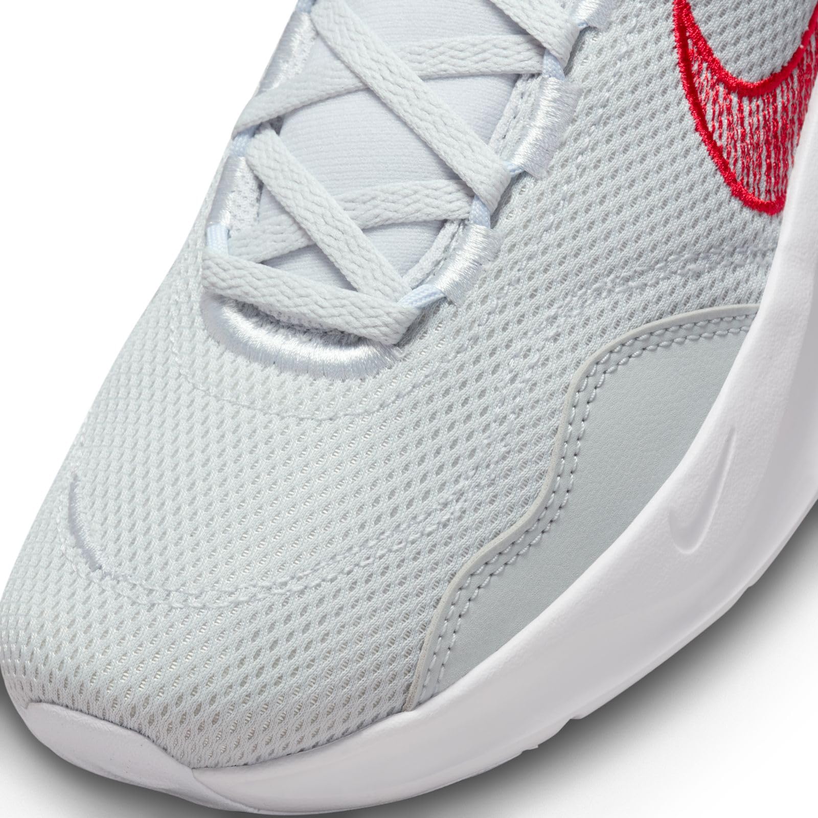 Nike Legend Essential 3 Next Nature Men's Workout Shoes (DM1120-010, Pure Platinum/White/Black/University Red) Size 10.5