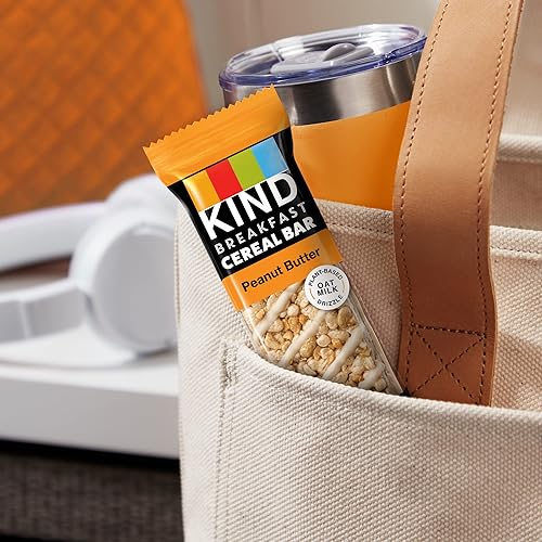 Miniatura 3 de KIND Barras de cereales para desayuno aperitivos sin gluten mantequilla de maní caja de 93 onzas 36 barras