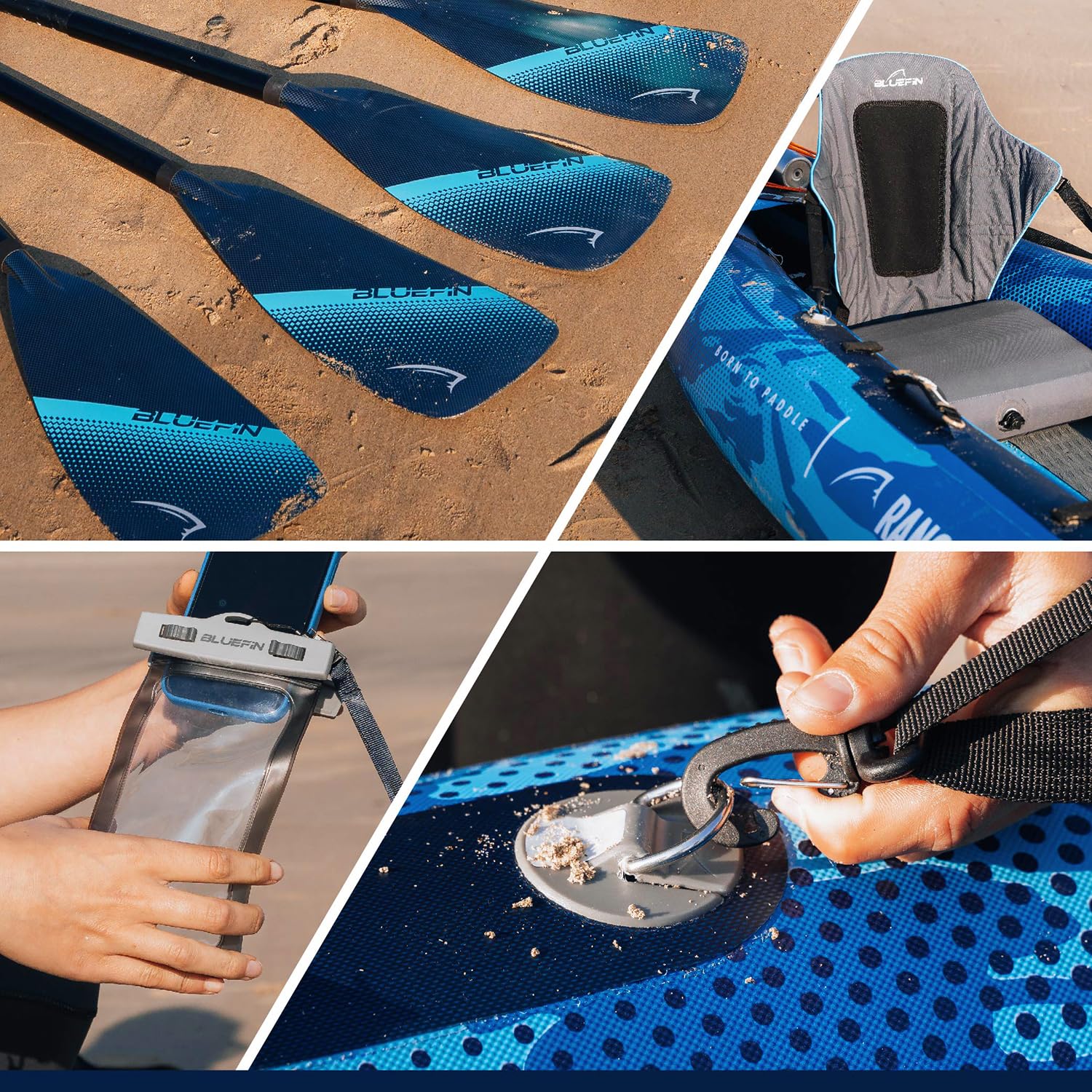 Kayak Hinchable Scout de Bluefin, Kayak Hinchable de 1 Plaza, Canoa Hinchable Alternativa