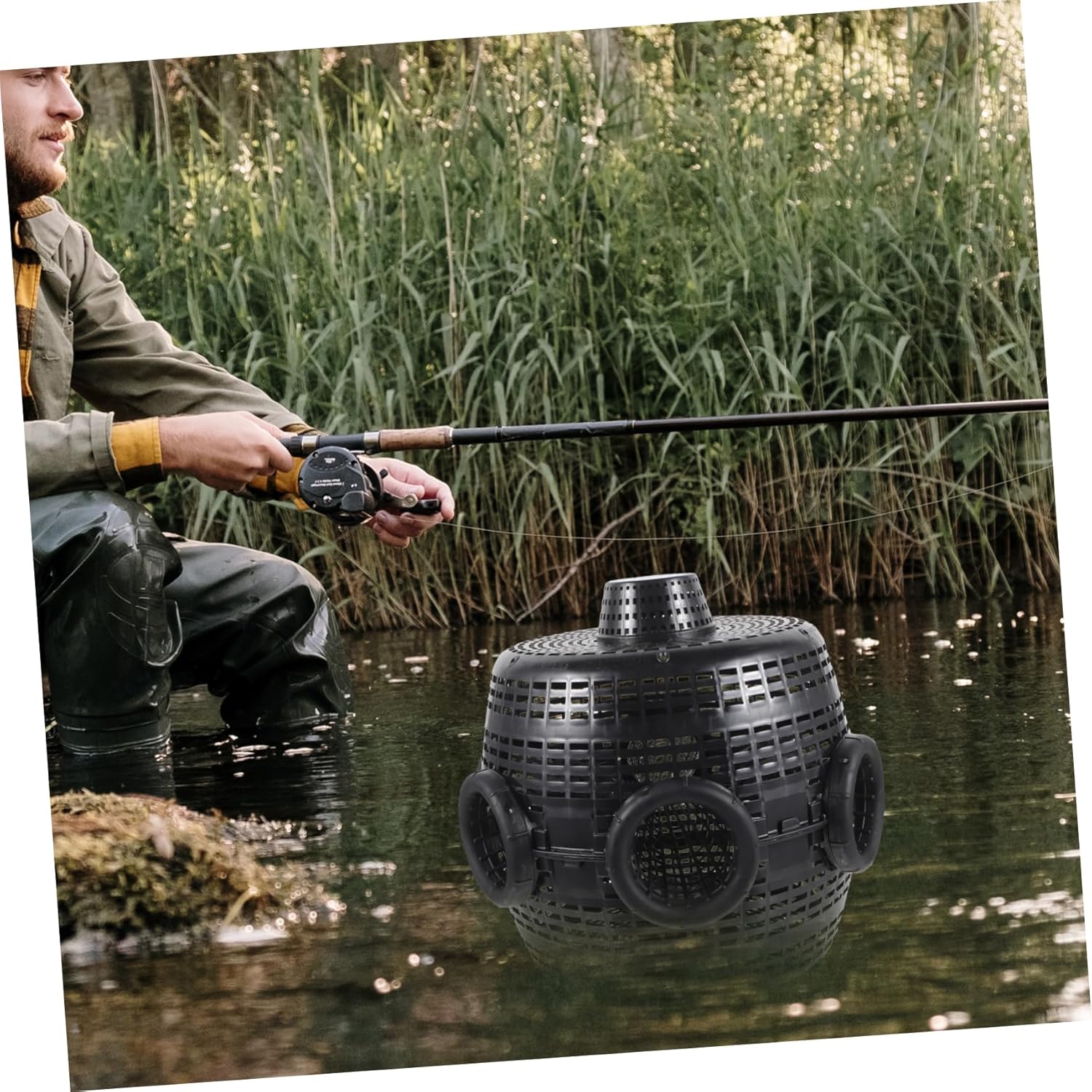 Fishing Trap Shrimp Trap Lobster Catching Basket Easy to Use Compact Durable Reusable for Pond River