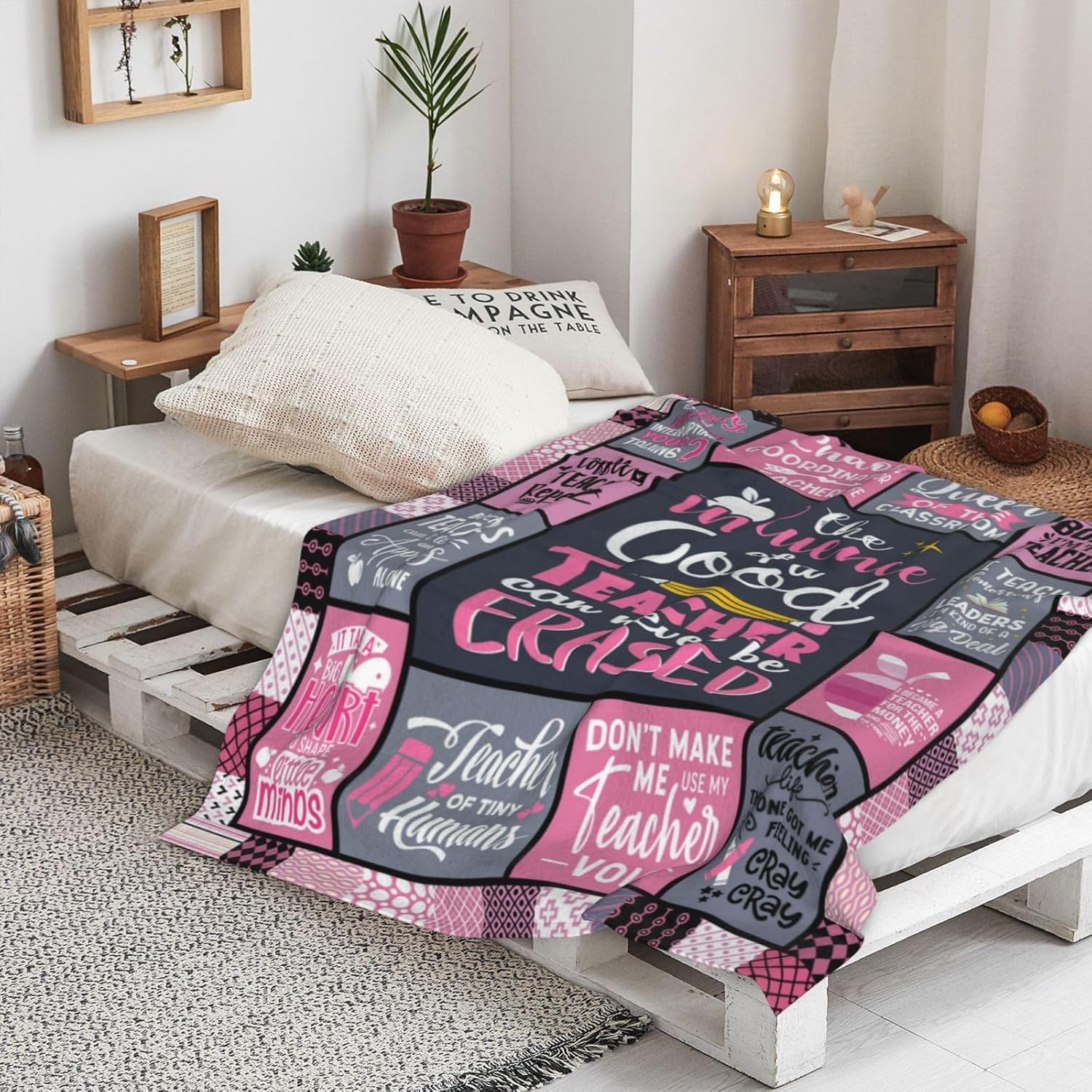 Teacher Gifts for Women, Gift for Teachers Women, Teacher Appreciation Gifts, Best Teachers Day/Birthday/Retirement/Thank You/Back to School Gift Throw Blanket 60"X50" - Image 4