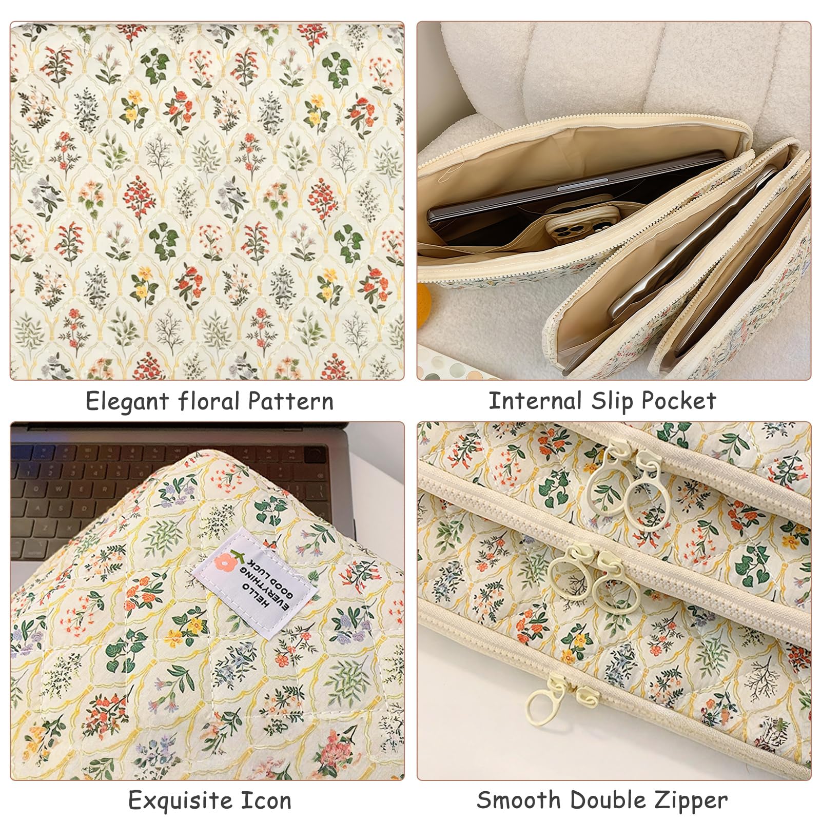 Flintronic Custodia per Laptop da 14 Pollici, Sleeve per Laptop, Custodia Borsa Custodia Protettiva Compatibile con MacBook Pro/Acer/Dell/Lenovo/HP/Samsung/Sony/Asus,14 Pollici