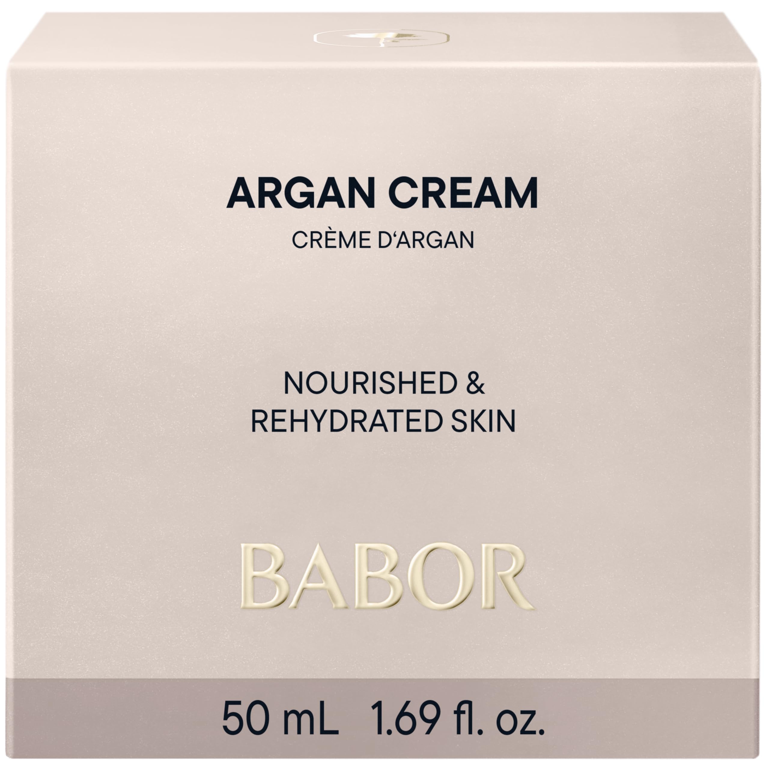 BABOR CLASSICS Argan Cream, Reichhaltige Gesichtscreme für trockene Haut, Mit Arganöl und Vitamin E, Vegane Formel, Ohne Alkohol, 50 ml