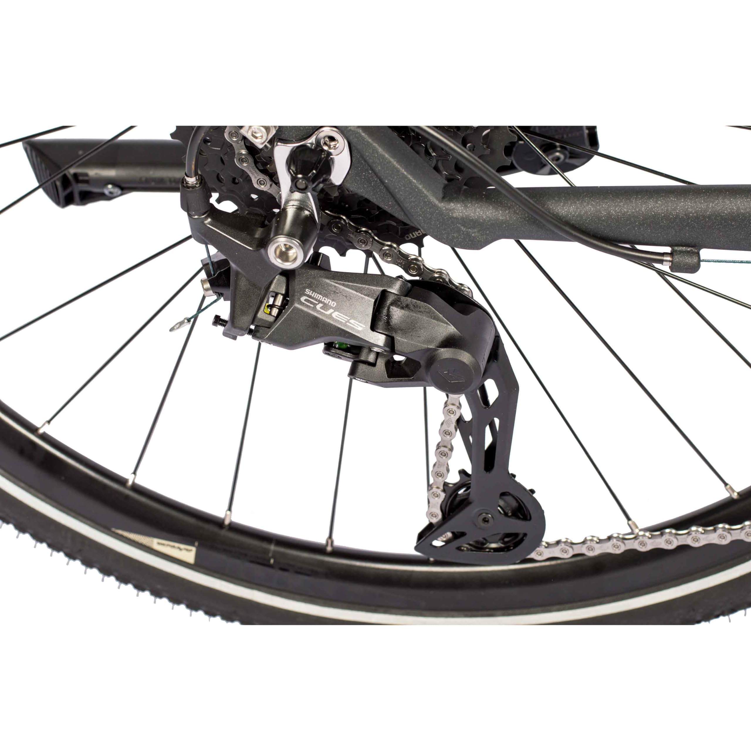 Airtracks Herren Trekking Fahrrad 28 Zoll Trekkingrad TR.2855-C 2x10 Gang Shimano CUES RD-U6020-10 Shadow Black Schwarz Rahmenhöhen 52cm 56cm Modell 2026
