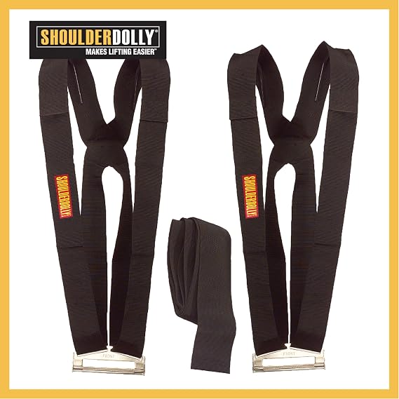 SHOULDER DOLLY 2-person shoulder strap, transport belt, sling for ergonomic and easy lifting From objects up to 370 kg and 3.65 m in length Furniture, household appliances and much more LD2001