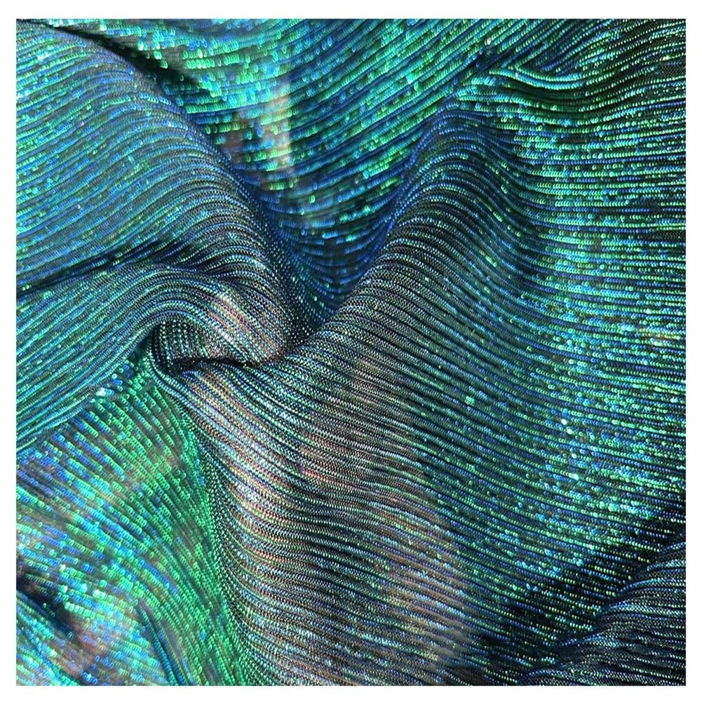 Chiffon Stoff 145CM Glitzer Tüllstoff Falten Tüll Dekostoff Organza Stoff Dekoband Tüllband Tischband Netzstoff Organzaband für DIY Nähen Kleidung Hochzeit Deko