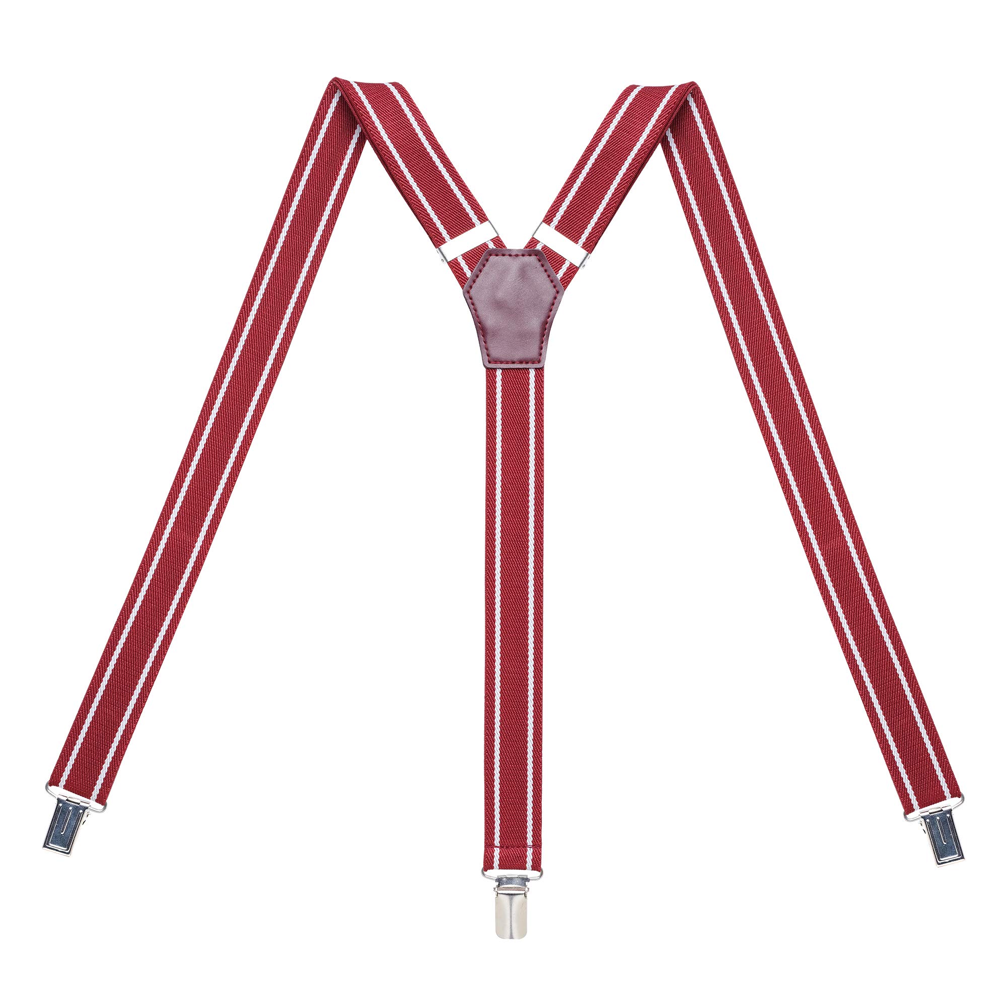 Womens Suspenders – Y Back Style – 1" Width - Comfortably Adjustable Elastic Straps and Metal Clips