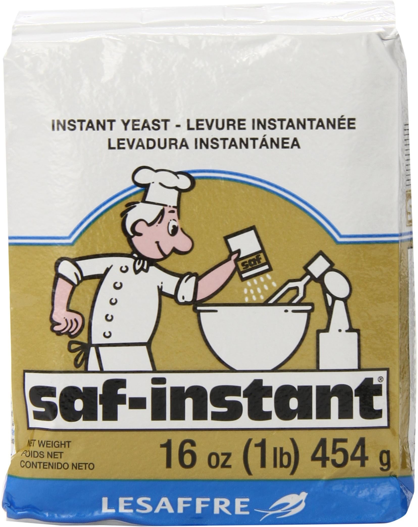 10 set LeSaffre Saf-Instant Yeast, Gold, 1 Pound