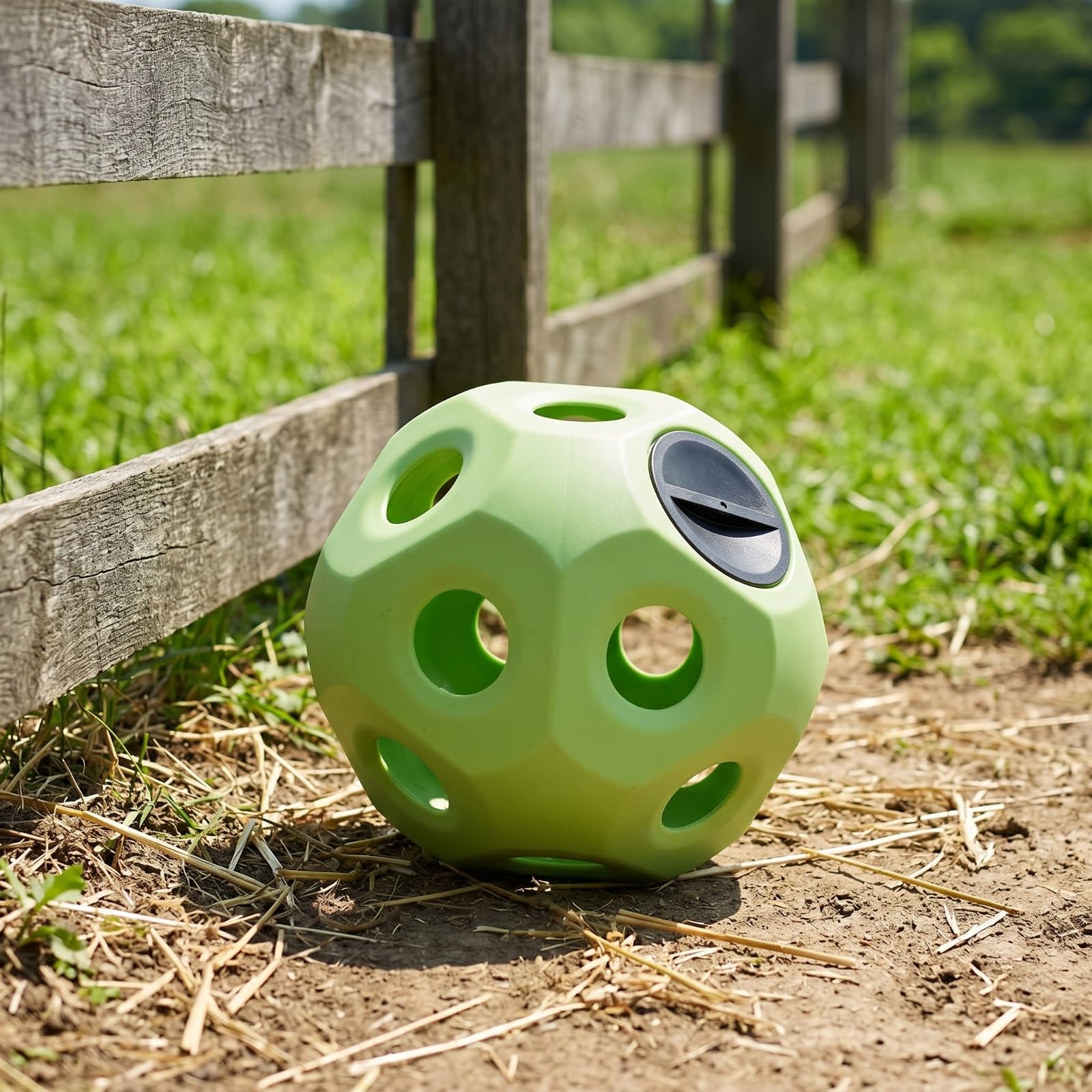 Livestock Forage Ball Palla Fieno Sfera Alimentazione Regolata Gioco Slow Feeder per Cavalli Asini in Polietilene Diametro36.5cm Adatta per Stalle Paddock, Array, Color to 5