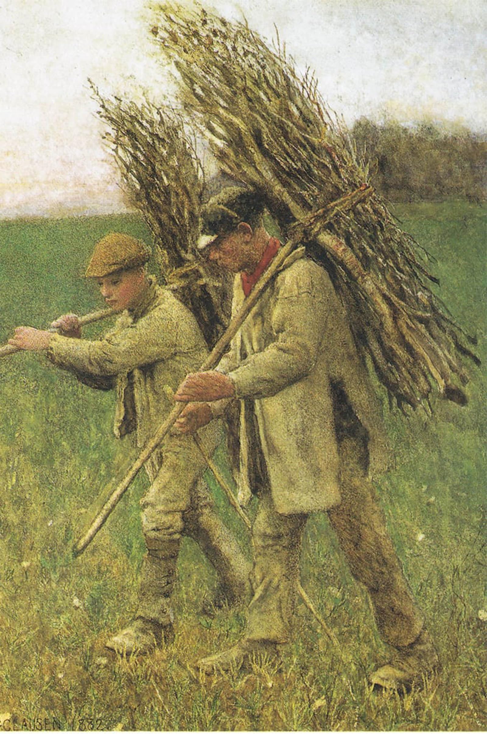 POSTERIIk Famous Print Pop Art Wall Art Graffiti the Return From the Fields by George Clausen Art Prints for Home Decor 60x90cm