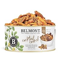 Vista 11 de Belmont Peanuts Cacahuetes de Virginia con sabor a sal marina gourmet y pimienta negra, 25 oz (2 Pack) – Solo 4 ingredientes simples, sin