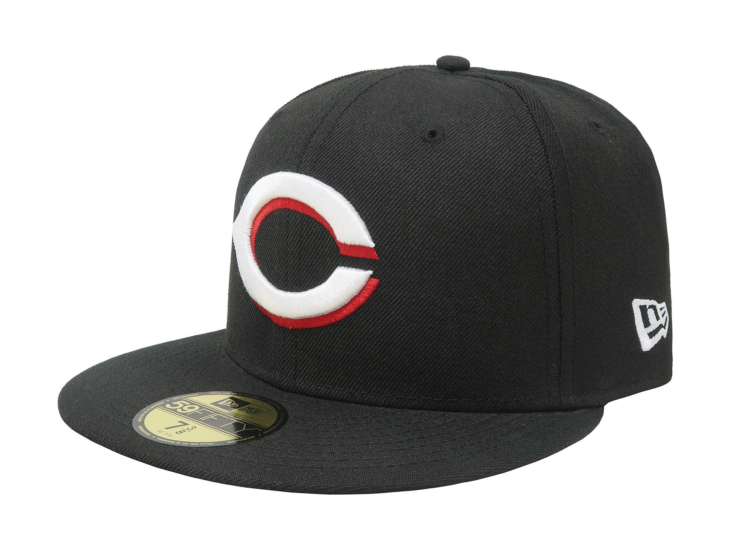 New Era 59Fifty Hat Cincinnati Reds MLB Black Custom Headwear Cap