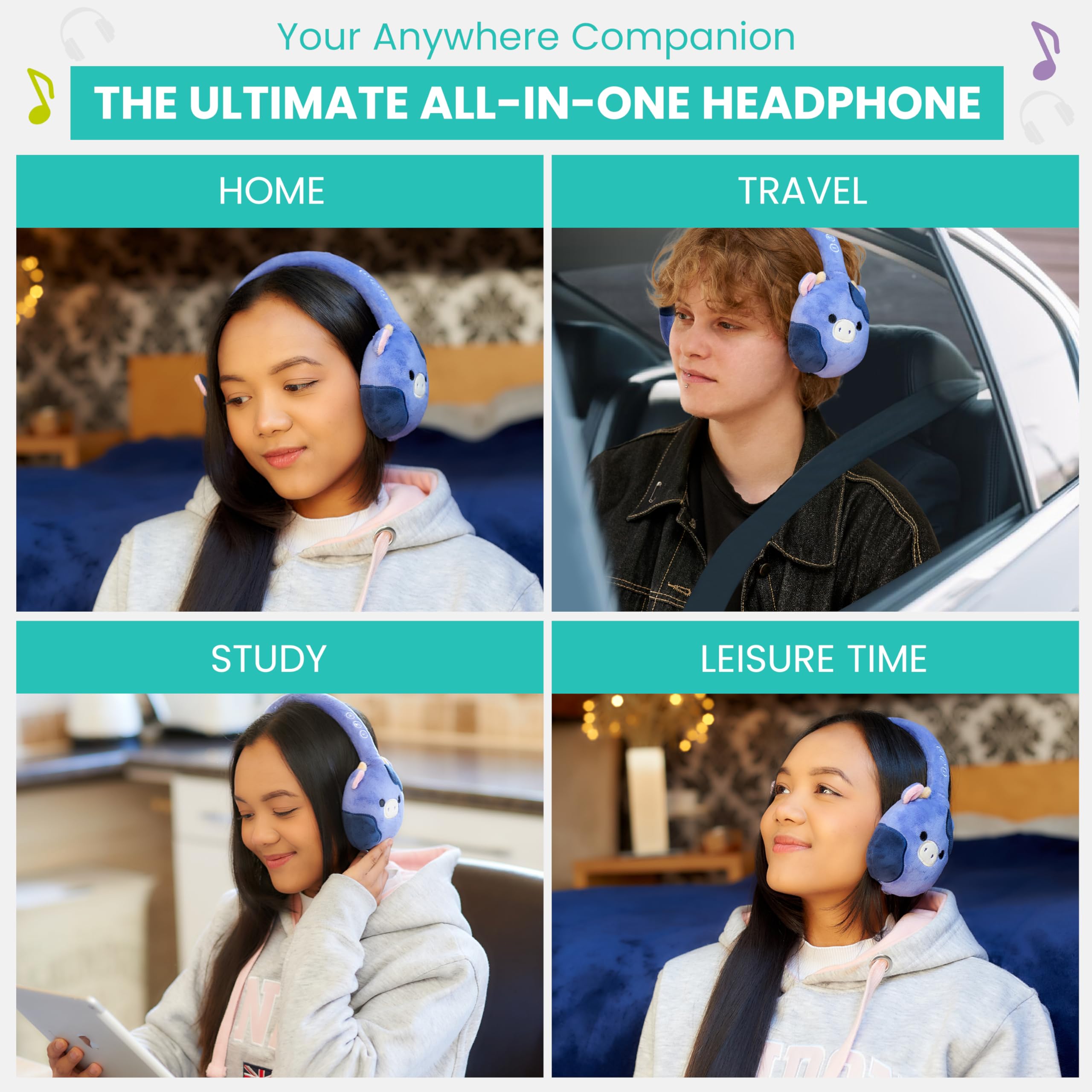 Squismallows Headset Bluetooth Squismallows plush Ingred