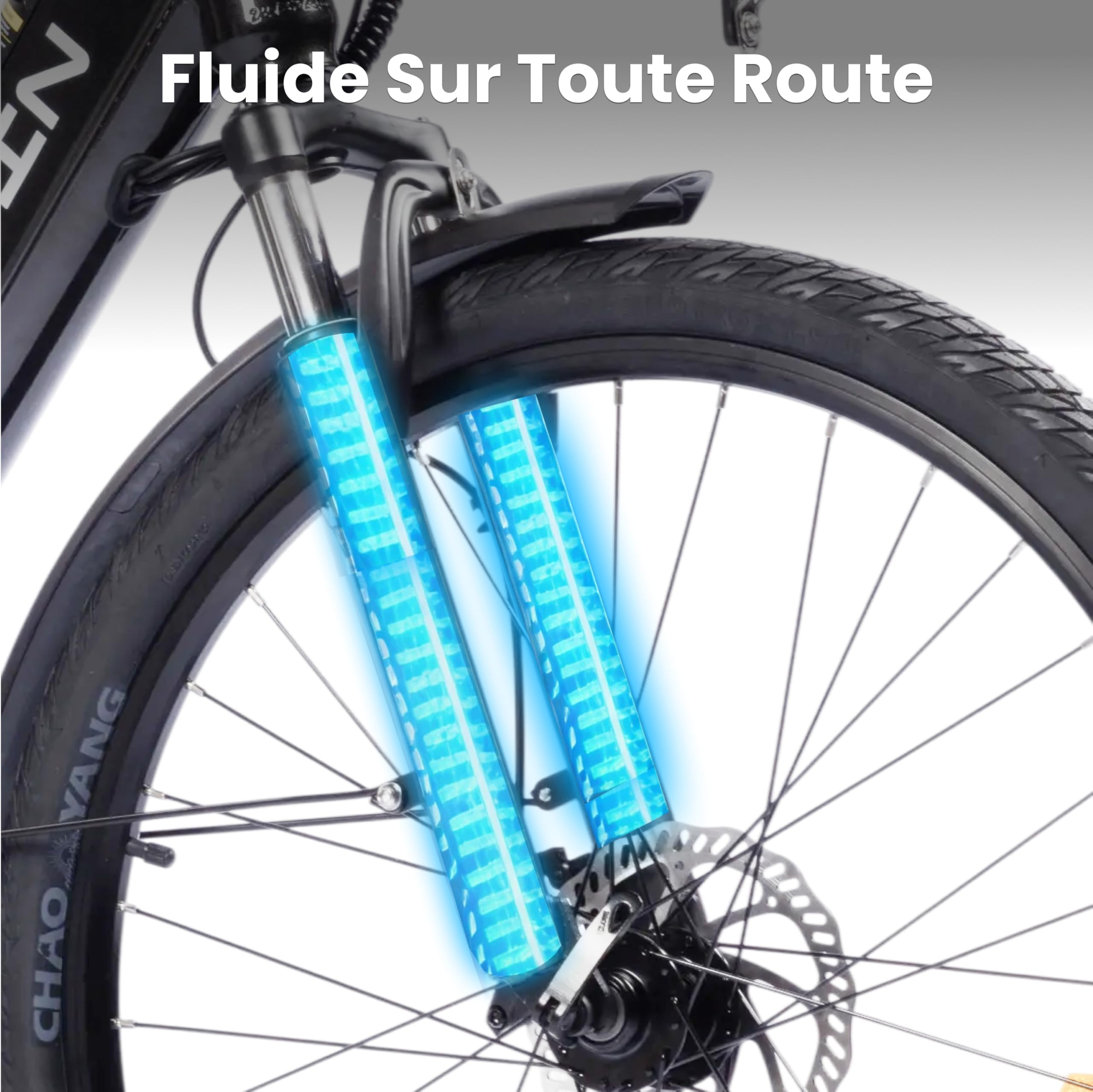 S10 E Bike Vélo électrique pour homme 26" avec moteur de 250 W Batterie 48 V 499,2 Wh Écran LCD 4,4" avec fourche à suspension, jusqu'à 100 km 25 km/h Pedelec pour femme