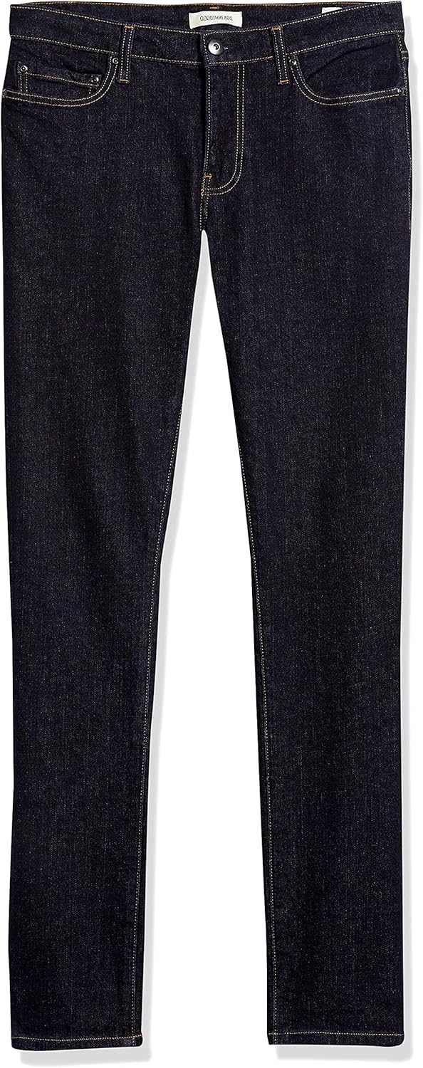 Amazon Essentials Men's Skinny-Fit Comfort Stretch Jean (Previously Goodthreads) 28W x 29L Dark Denim