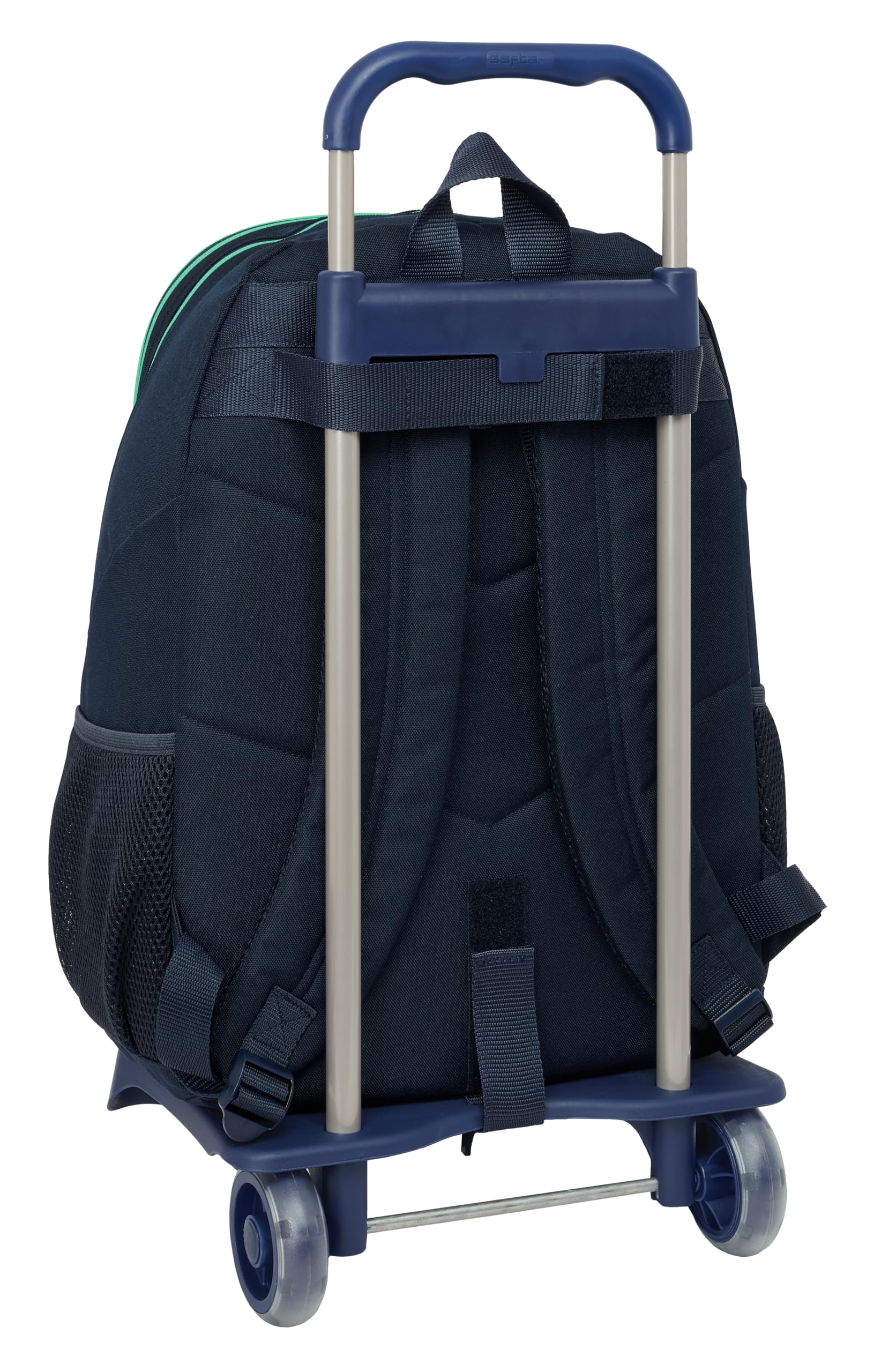 Real Madrid 2ª EQUIPACIÓN 25/26 - Mochila Escolar con Carro, Ideal para Niños de Diferentes Edades, Cómoda y Versátil, Calidad y Resistencia, 33x15x43 cm