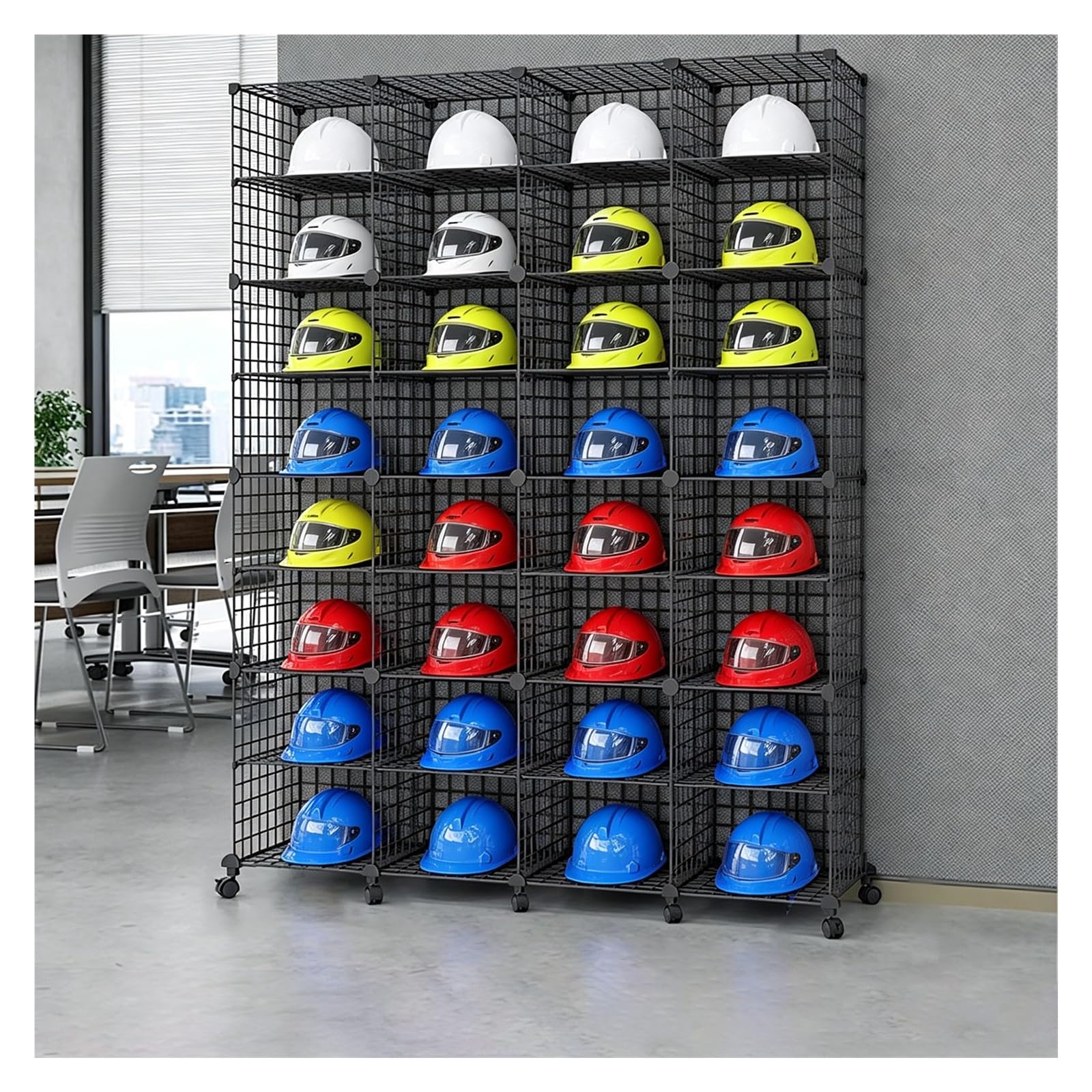 JYHHCYS Hard Hat Rack Safety Helmet Holder Organizer Floor-Standing