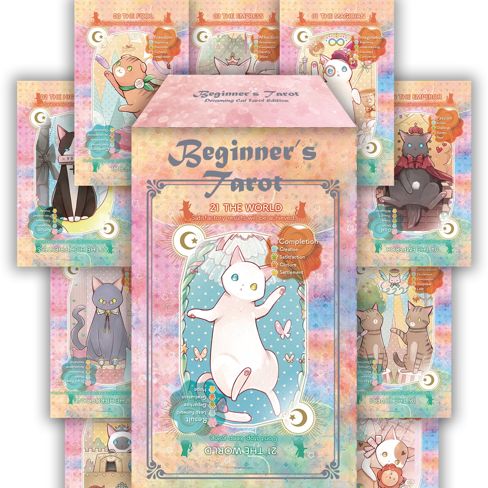 LUNA FACTORY Bigginner Tarot Dreaming Cat Tarot Edition