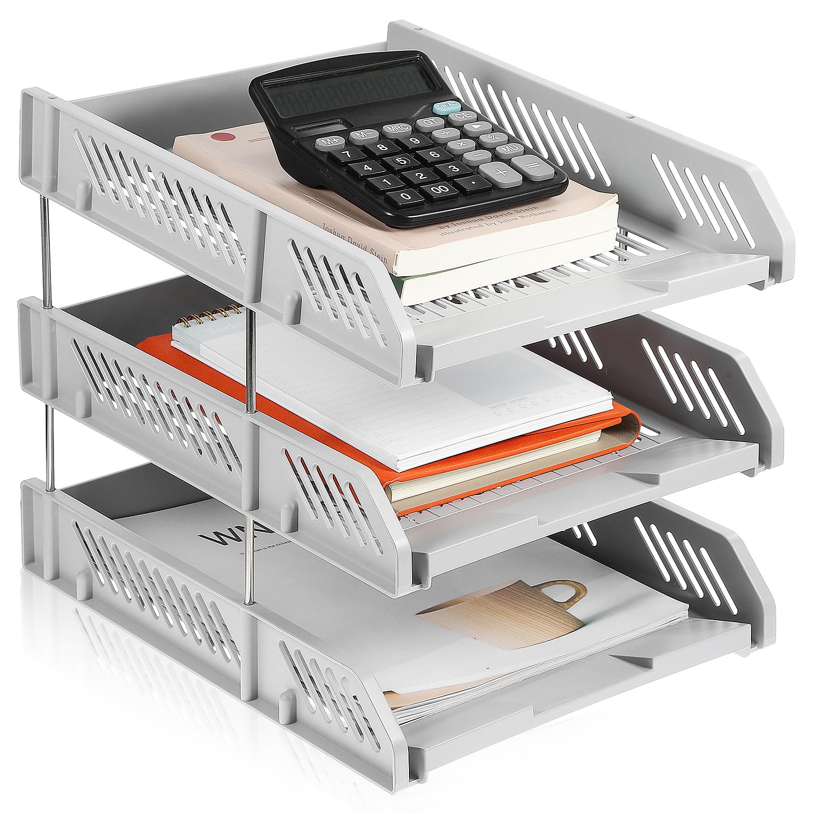 Plateau à documents ventilé et stable pour un rangement de bureau efficace - 8