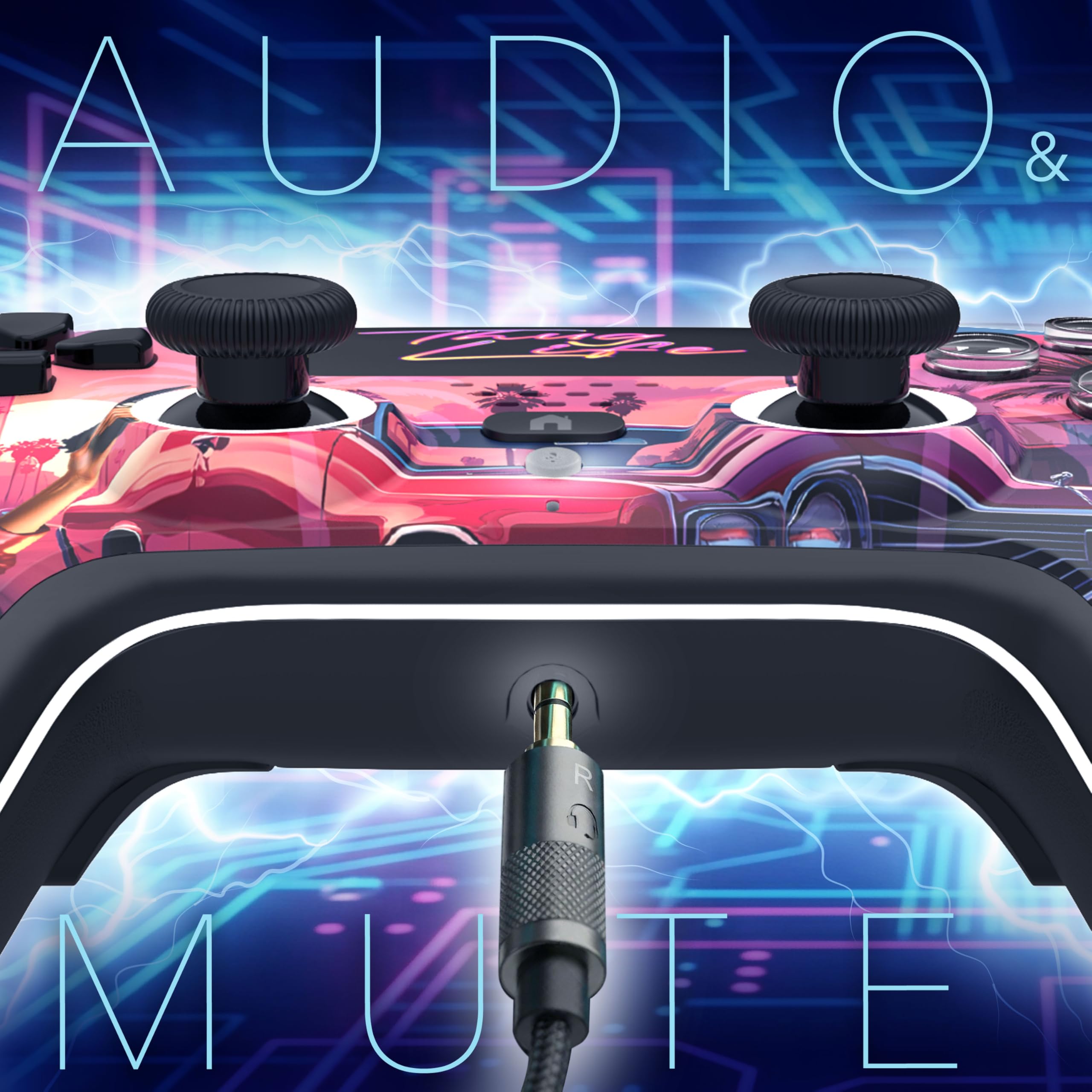 Freaks and Geeks-Manette Bluetooth pour PS5 LED Hall Effect - Thug Life