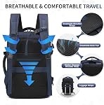 Lay Flat Carry on Travel Backpack, 30L Airline Approved, Fits 16" Laptop, USB-C & USB-A, Water Resistant
