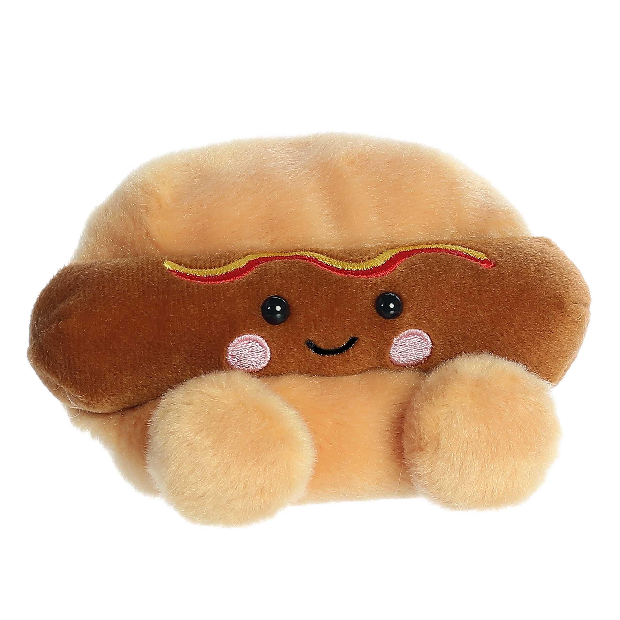 Aurora(r) Adorable Palm Pals(tm) Colson Hot Dog(tm) Stuffed Animal - Pocket-Sized Play - Collectable Fun - Brown 5 Inches - Image 2