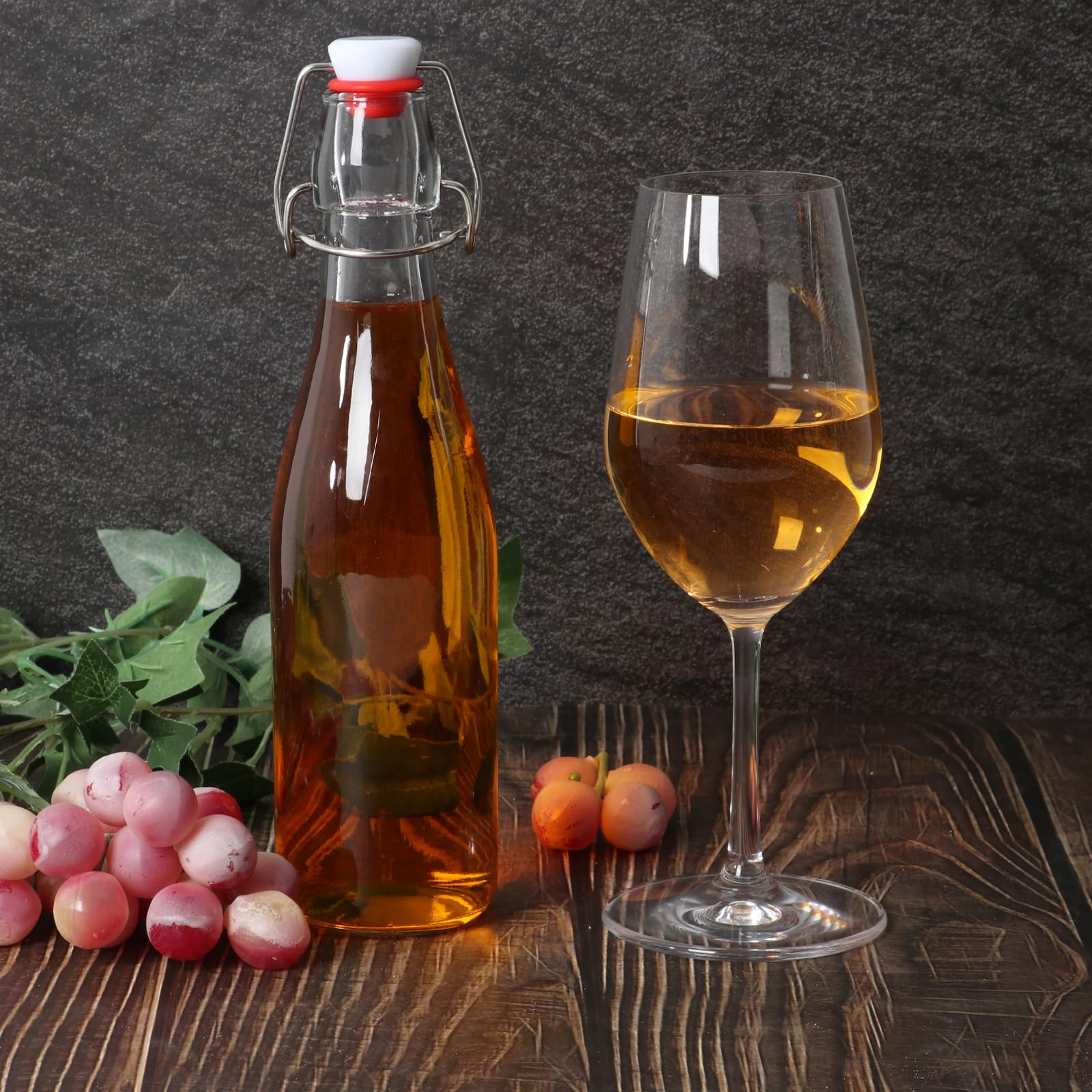 Amazon.com: Miukada 12 oz 10 Pack Swing Top Glass Bottles, Flip