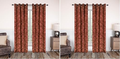 Miniatura 173 de Superior Cortinas opacas, oscurecimiento de la habitación para dormitorio, bloqueo solar, térmicas, cortinas bohemias modernas, colección de hojas