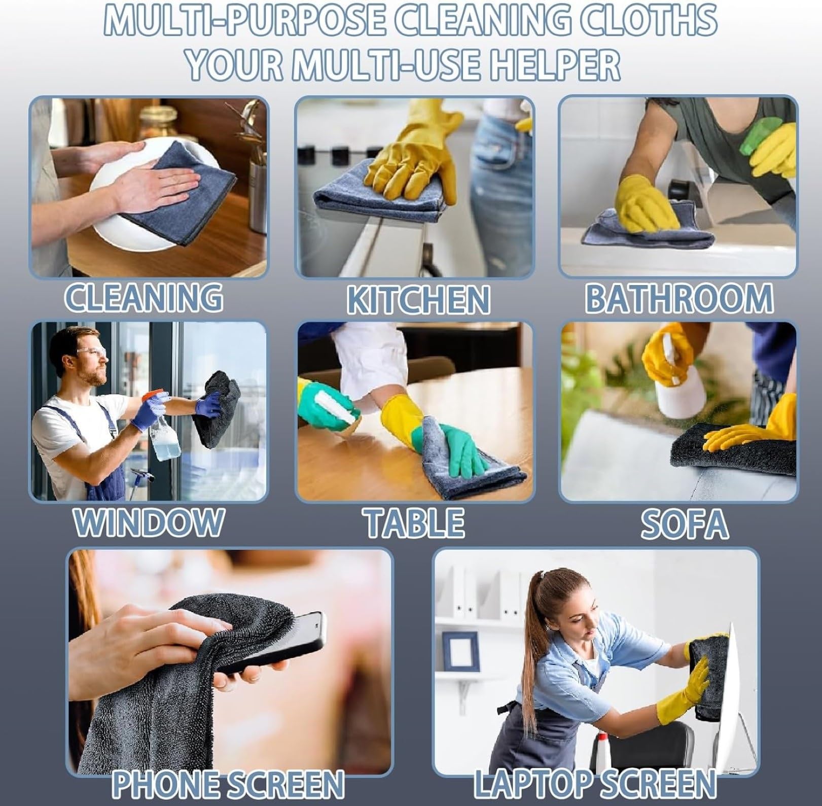 Microfiber Cleaning Towel Thicken Soft Drying Cloth Car Body Washing Towels Double Layer Clean Rags 60 160cm 24 — view 8