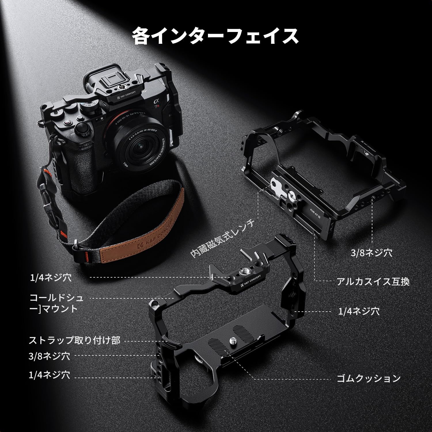 Amazon.co.jp: K&F CONCEPT A7 III/V/IV ＆ A7R V/III 専用 カメラ