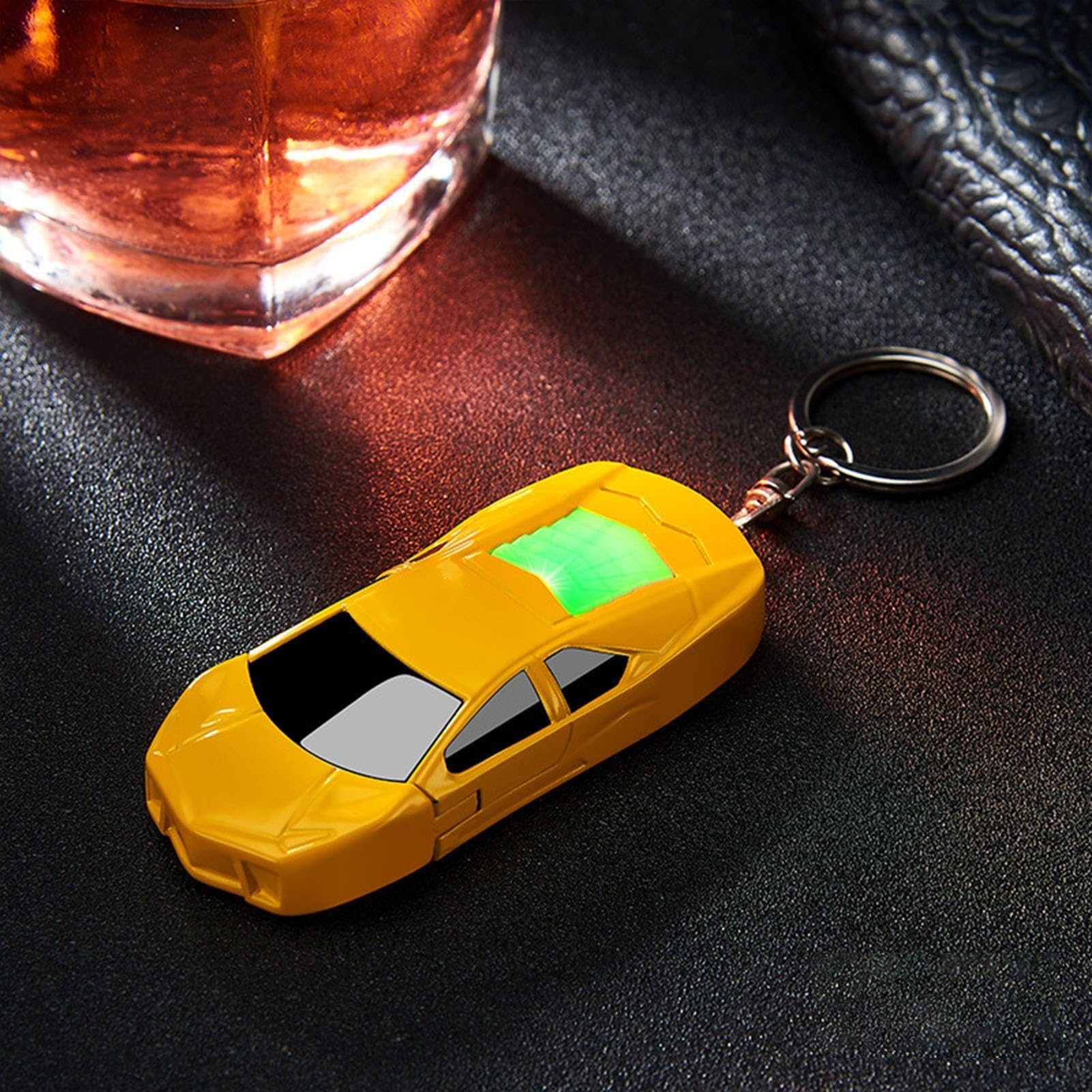 Lighter, Cigar Lighter, Men Lighter, Gas Lighter, Jet Frame Lighter, Daily Gift, Indoor and Outdoor, Best Gift for Men (Color: Yellow)