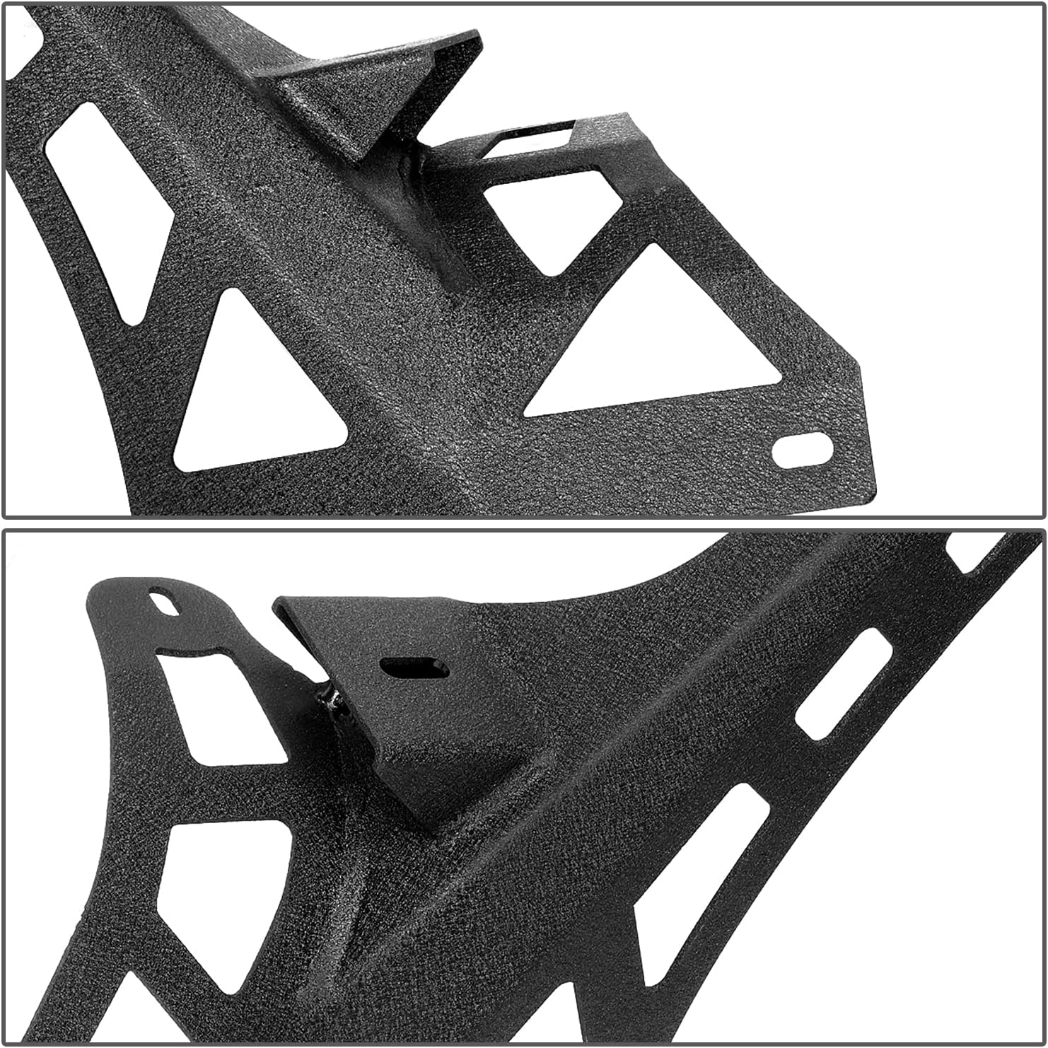 DNA Motoring LBHD-JEEP-T3 50"-52" LED Light Bars & Single Bolt Light Pods Windshield Frame Mounting Brackets Compatible with 18-20 Wrangler JL