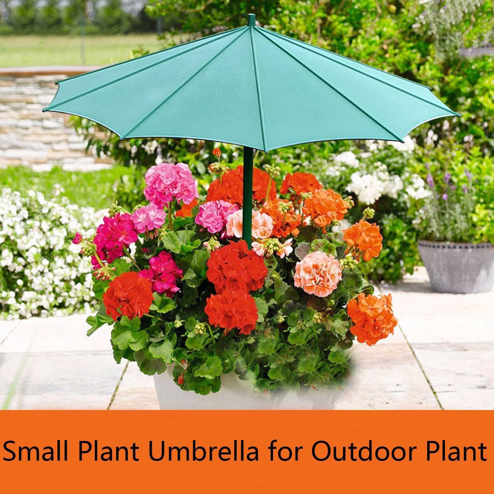 Genérico Parasol Plantas, 3 Colores Protección UV Mini Sombra para Jardin, Impermeable Sombrilla para Plantas Exterior, Ligero Planta Sombrilla Balcon Pequeño, para Balcones & Jardines
