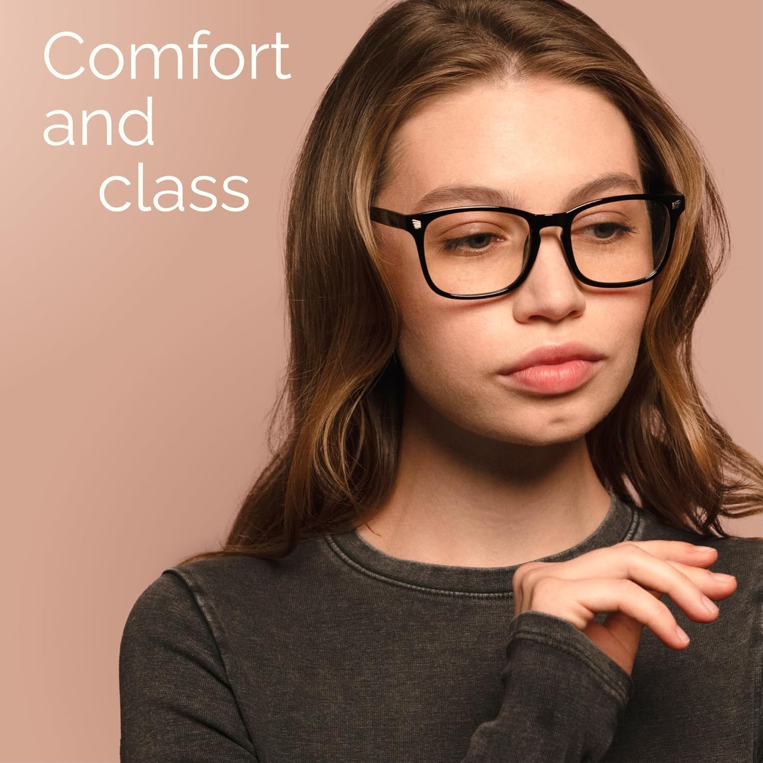 CCVOO 5 Pack Reading Glasses Blue Light Blocking Women/Men, Anti UV Ray/Glare Readers Fashion Eyeglasses with Spring Hinge (*Light Black,0.75) - Image 6