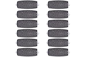 Pack of 12 Extra Coarse Amope Pedi Perfect Foot File Replacement Roller Refill Heads (Compatible)