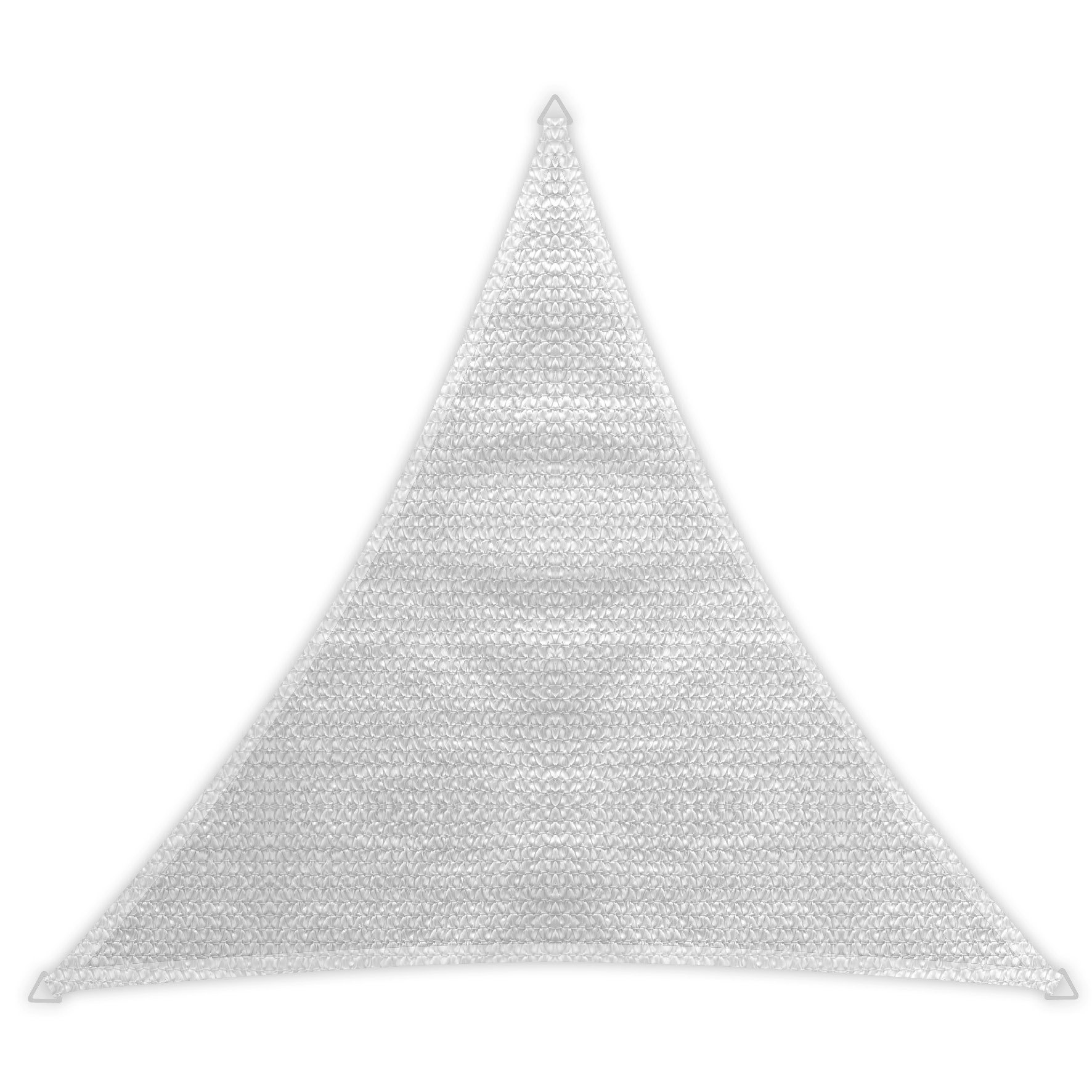 Windhager Voile d'ombrage Sunsail Adria, Triangulaire 5 x 5 m (Isocèle), Protection Solaire, Protection UV, Résistant aux Intempéries et Respirant, Blanc, 10977