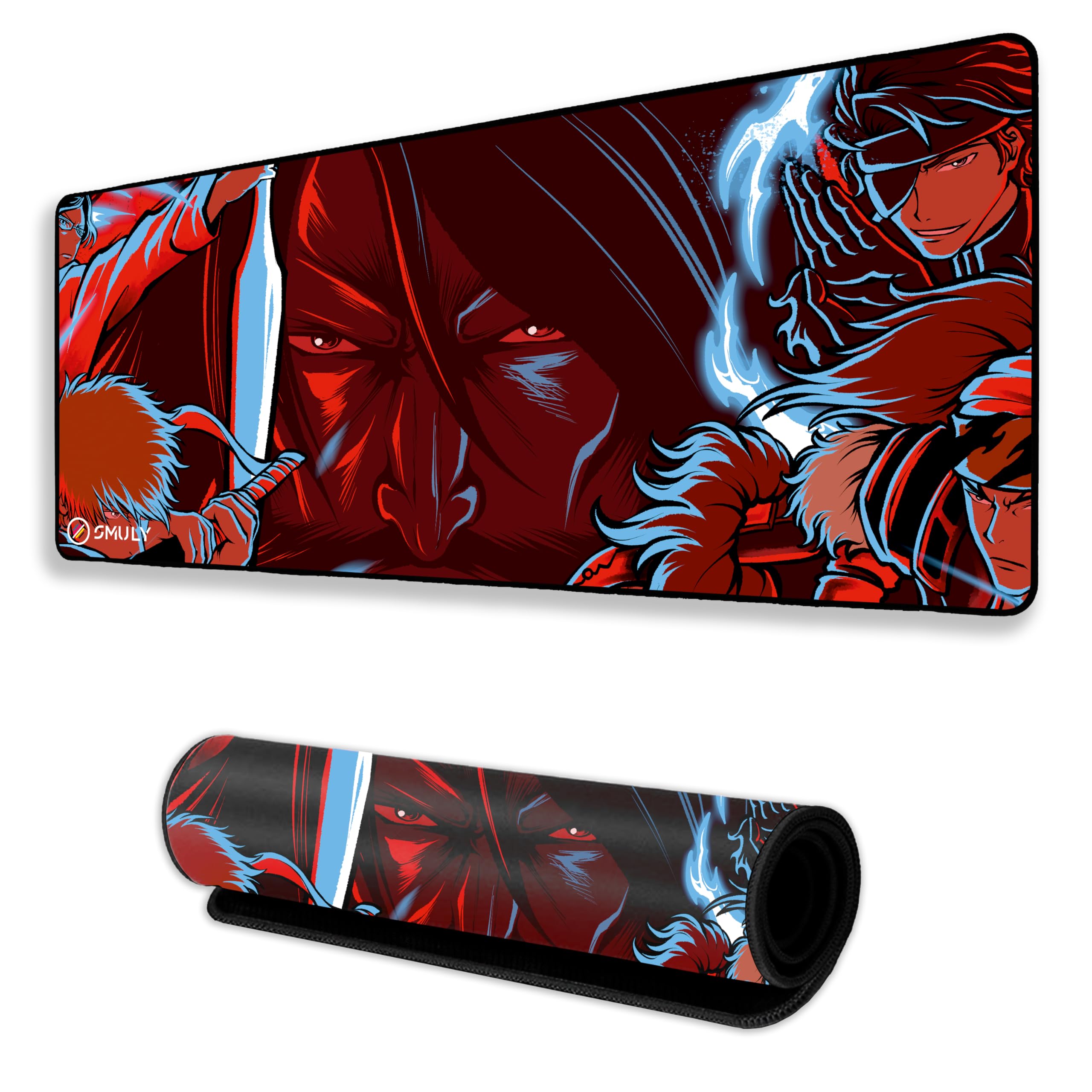Akatsuki Inspired Anime Gaming Mouse Pad, Large Desk Mat 58.5 x 28 cm, Extended Washable Mousepad, Desk Pad, 2mm Thick Non-Slip Rubber Base, Stitched Edges, Smooth Surface (Multicolour) — Amazon image 17