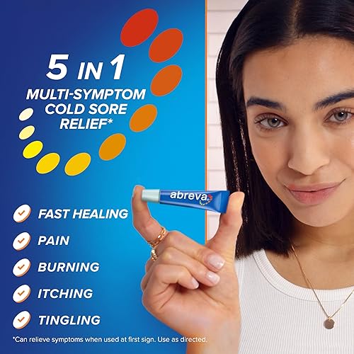 Miniatura 6 de Abreva Tratamiento 10% Docosanol para el dolor de frío, trata tu ampolla de fiebre en 2.5 días - 2 tubos de 0.07 onzas