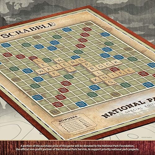 Miniatura 4 de USAOPOLY Scrabble Parques Nacionales  A partir de 8 años  2-4 jugadores  1 juego, marrón