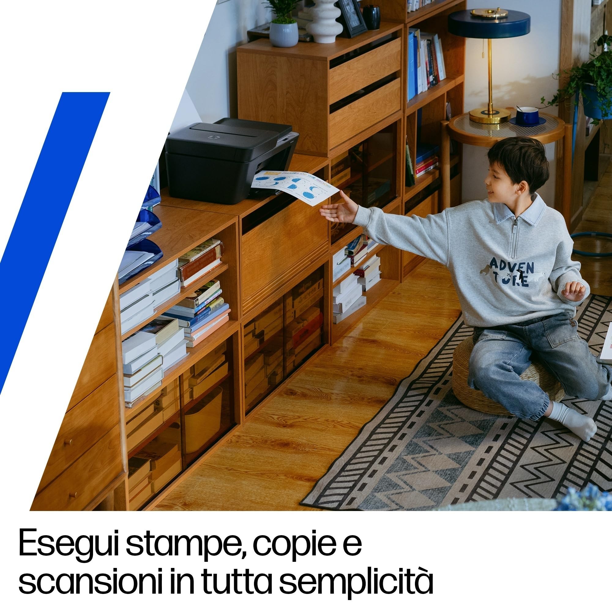 HP DeskJet 4320 A24HMB, Stampante Multifunzione a Getto d'Inchiostro A4 a Colori, Fronte e Retro Manuale, 8,5 ppm, Wi-Fi, ADF, 3 Mesi di Inchiostro Instant Ink Inclusi, Nera