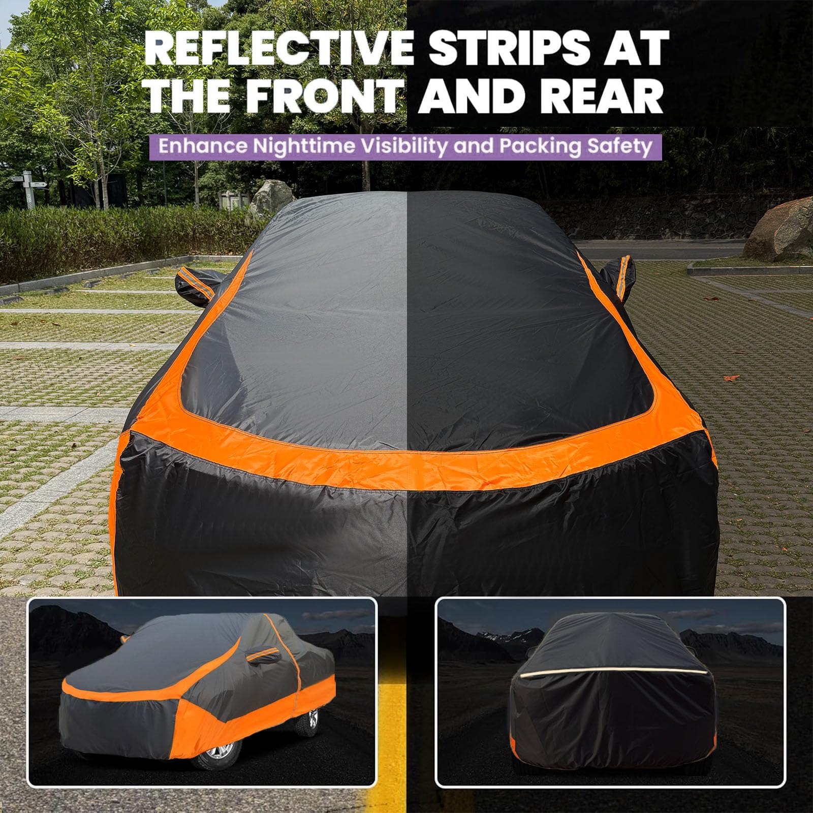 Truck Car Cover Waterproof All Weather Rain Snow UV Sun Protection Full Car Covers Ford F-250 350 450 — view 6