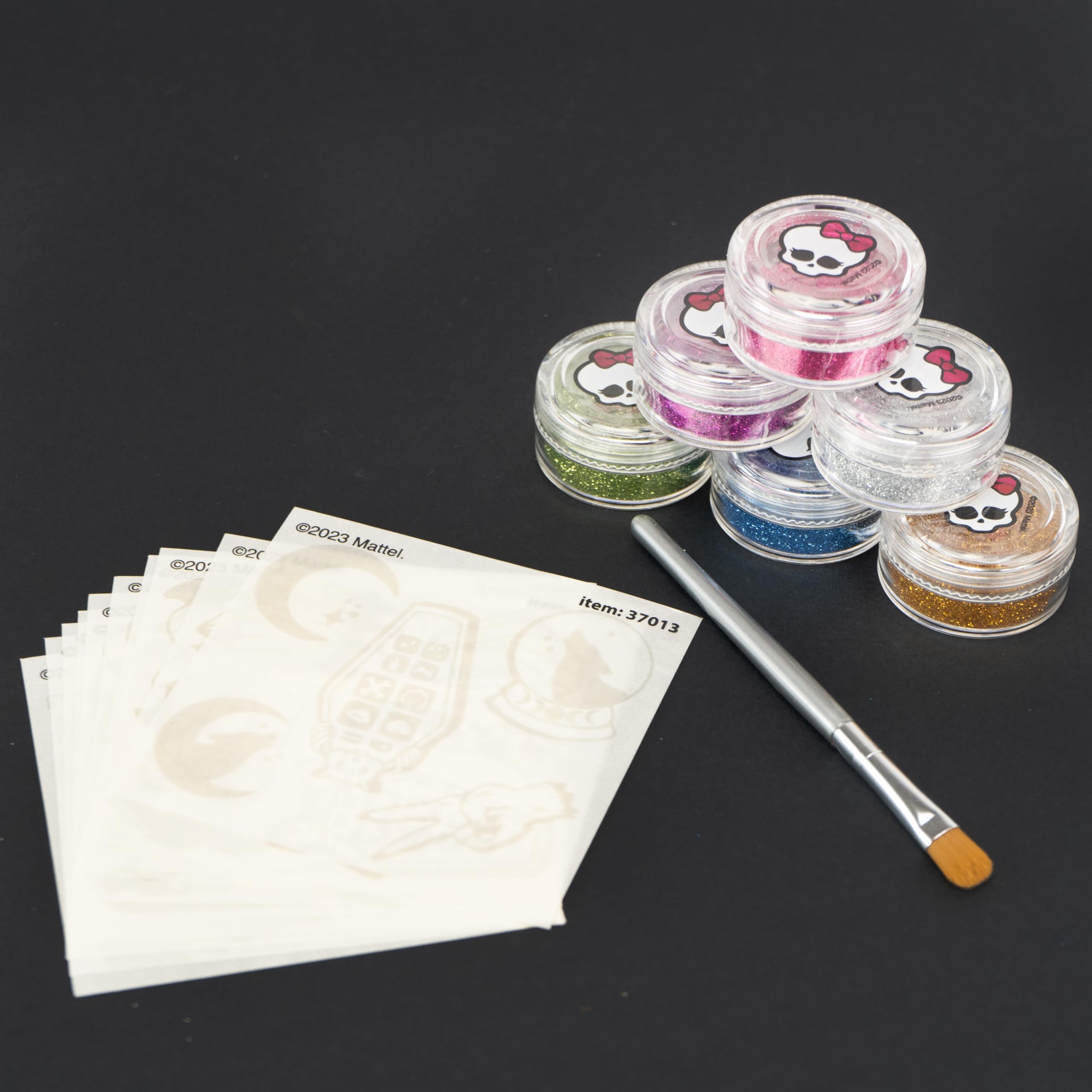 Nice Group - Monster High Glitter Tattoo, zestaw brokatowych tatuaży i pudru dla dzieci