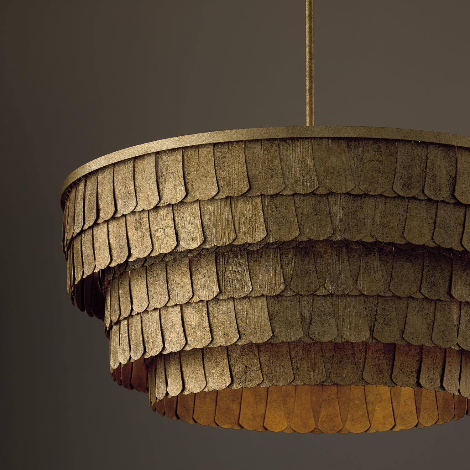 Capital Lighting 461661AGO Arden Transitional Metal Chandelier, 6-Light 360 Total Watts, 12" H x 29" W, Ancestral Gold