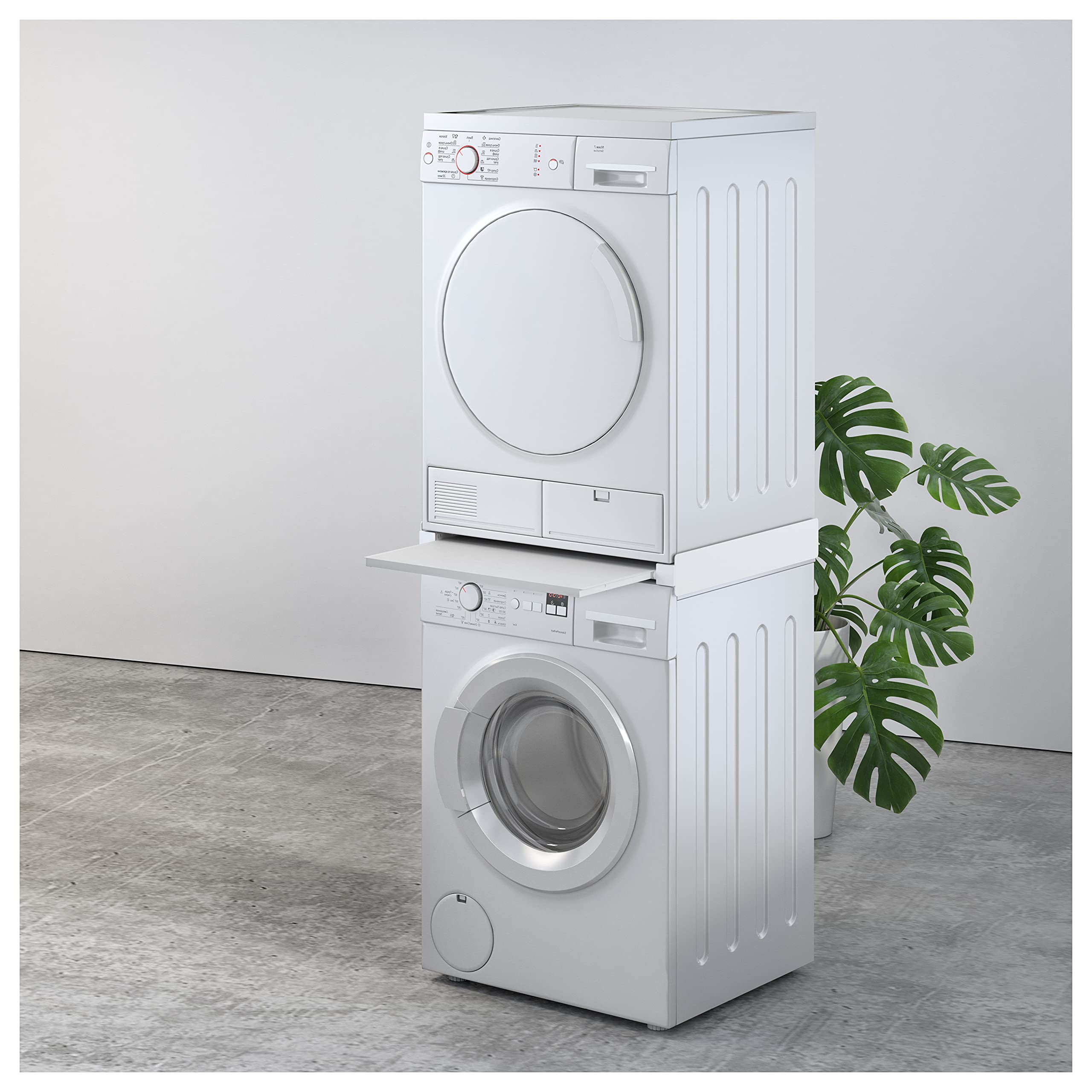 GSC Garsaco - Soporte de Unión para Lavadora y Secadora | Maximiza Espacio | Instalación Fácil | Diseño Adaptable y Duradero, Multicolor
