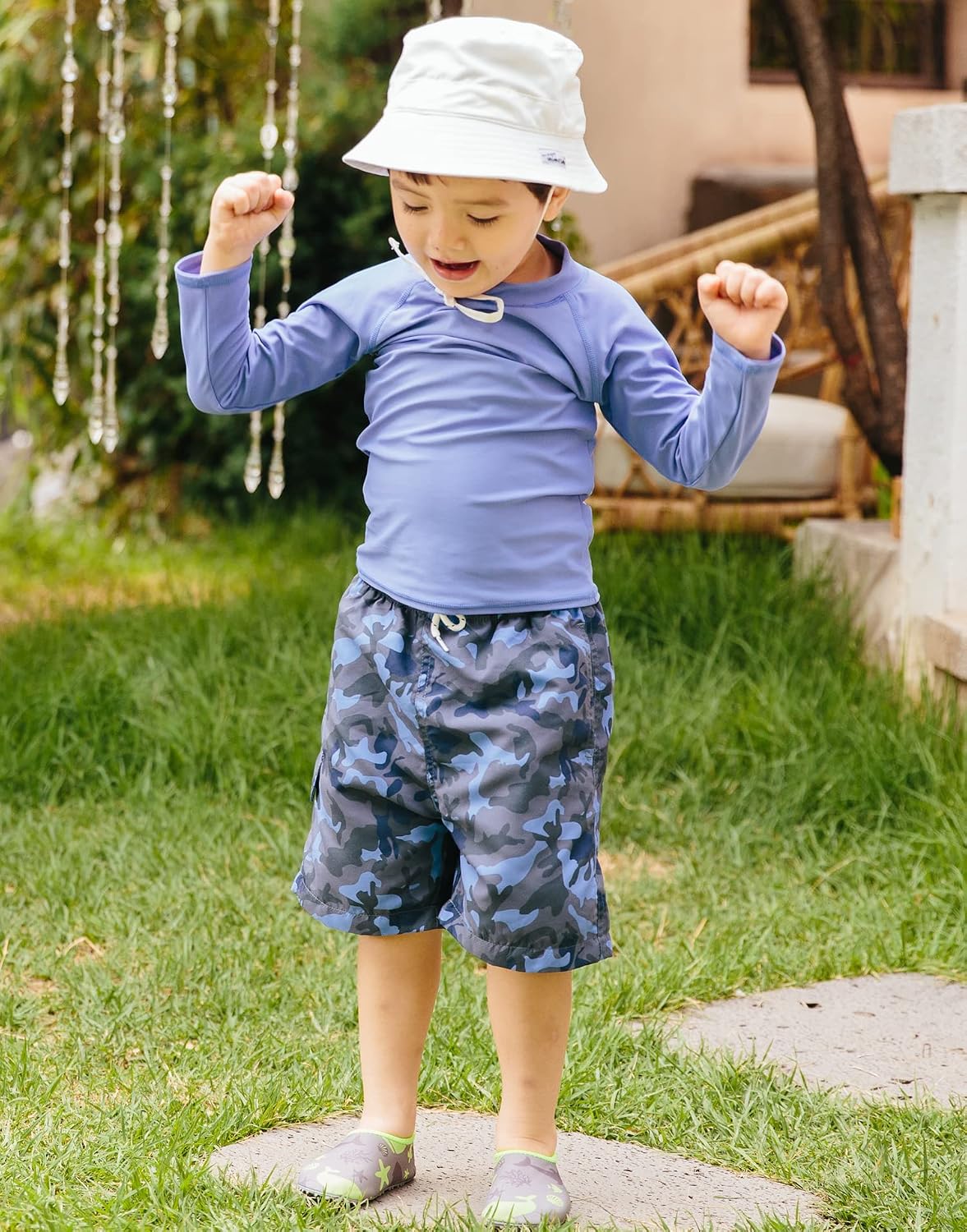 VAENAIT BABY Boys Rash Guard Swimsuit UPF 50+ Long Sleeve Toddler Bathing Suit Quick Dry Beach Swimwear 2~8Years