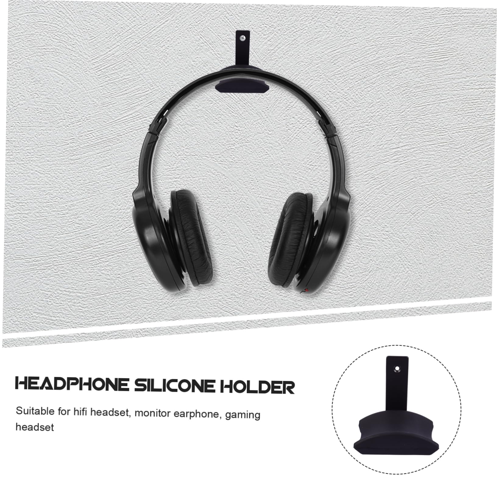 MAGICLULU 3stücke Aluminiumlegierung Kopfhörerhalterung Tisch Universeller Kopfhörerständer Mit Silikonpolster Für Gaming-headsets Monitor Und Hifi-kopfhörer
