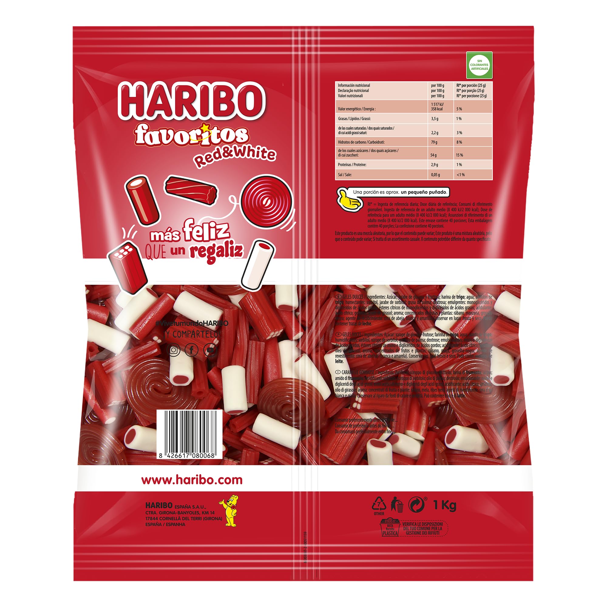 HARIBO Favoritos RedWhite 1 Kg