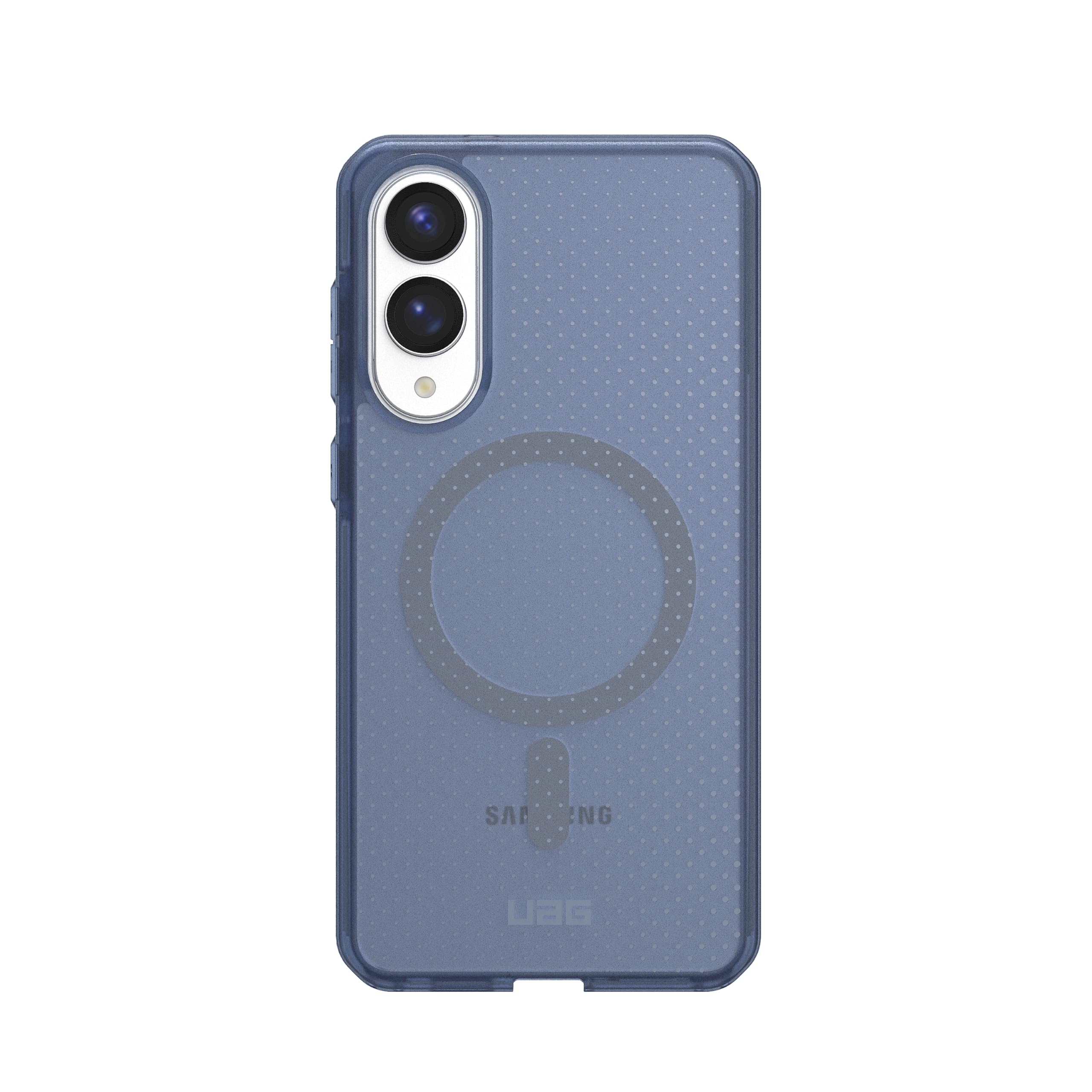 Urban Armor Gear Dot Case per Samsung Galaxy S25 Edge Custodia (Anello magnetico, Designed for Samsung certificato, Ricarica wireless compatibile) cloud (blu trasparente)
